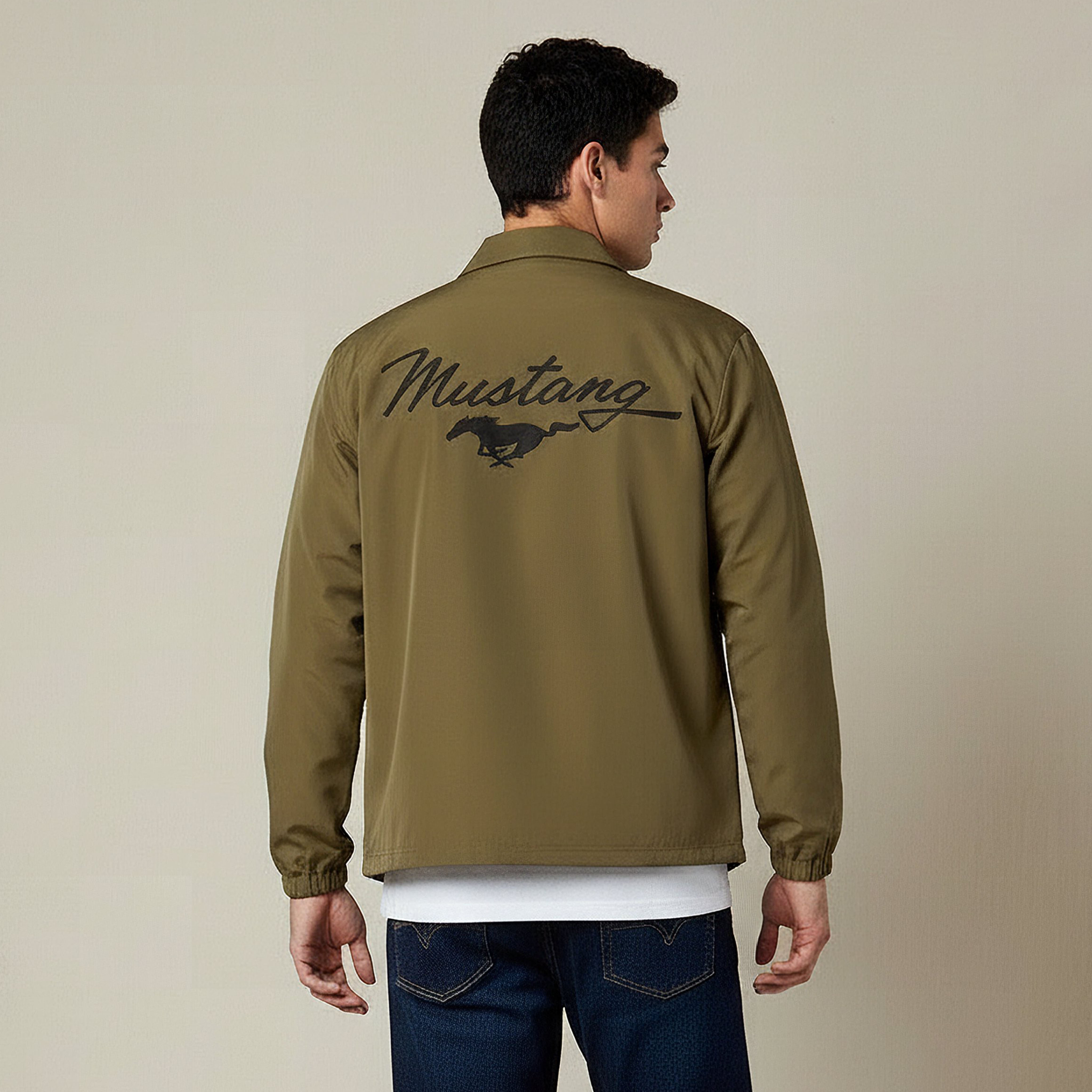 Men Relaxed Fit Ford Logo Embroidered Coach Jacket-men-clothing-jacketsandblazers-jackets-image-3