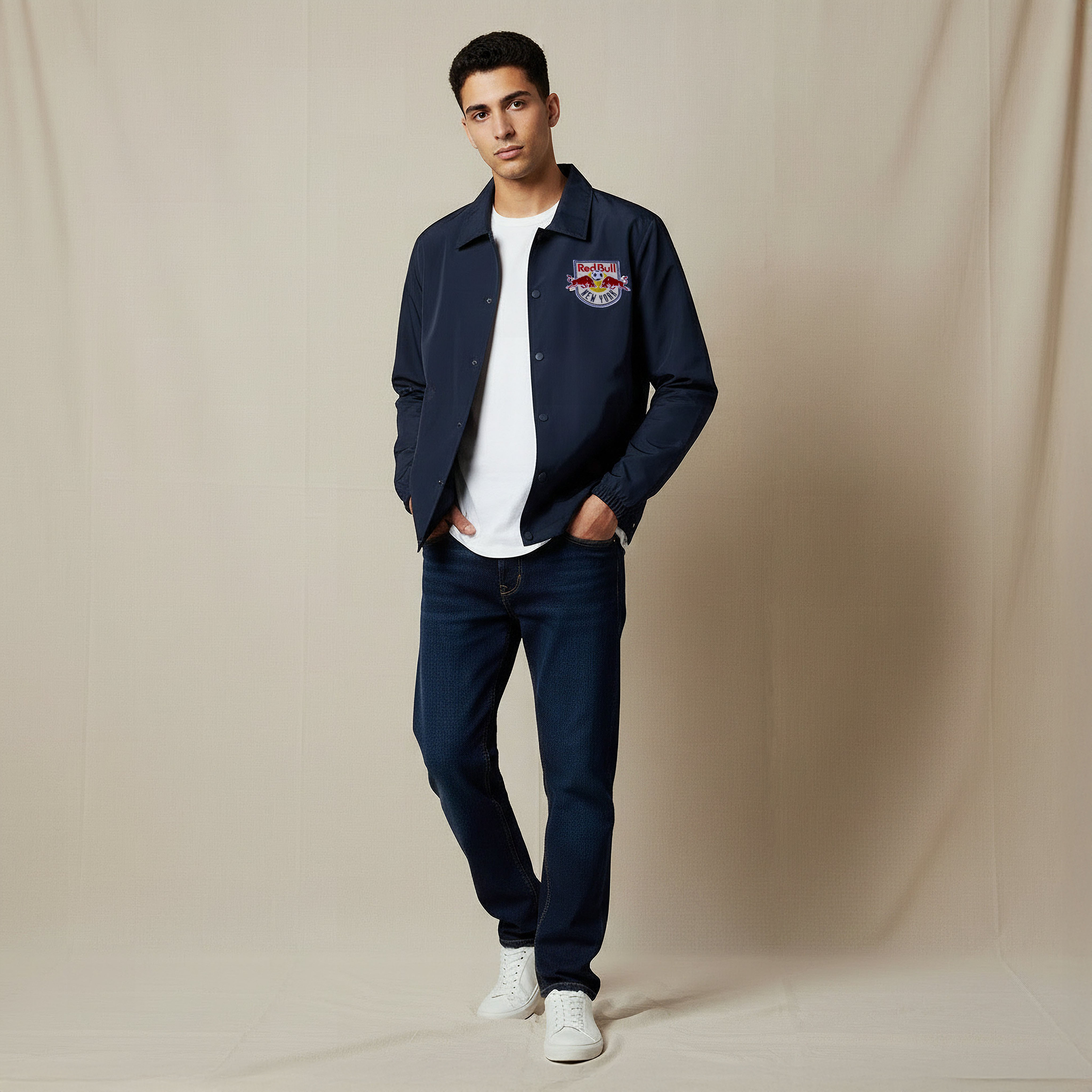 Men New York Red Bulls Embroidered Coach Jacket-men-clothing-jacketsandblazers-jackets-image-2