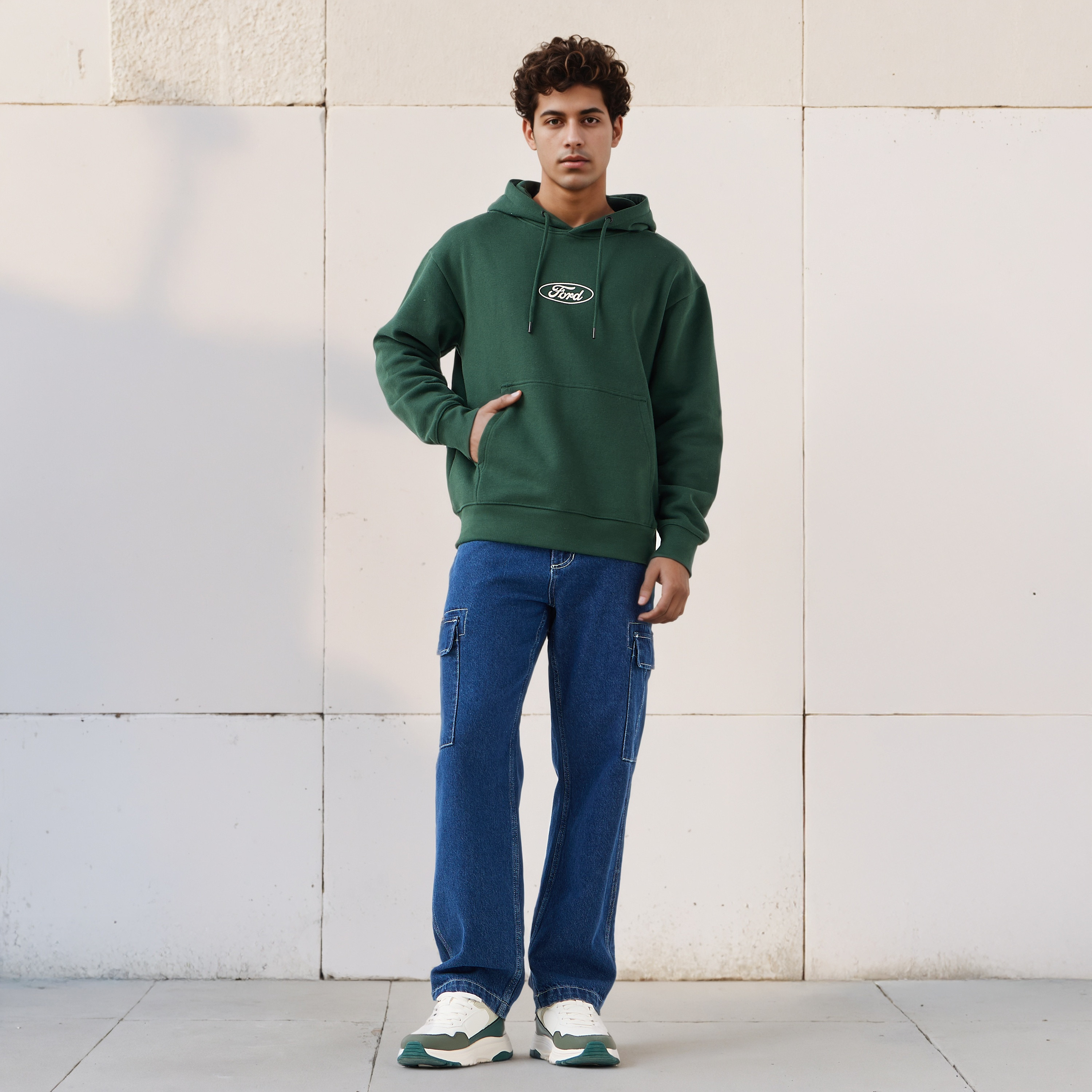 Men Oversized Ford Bronco Print Hoodie-men-winterwear-hoodiesandsweatshirts-image-2