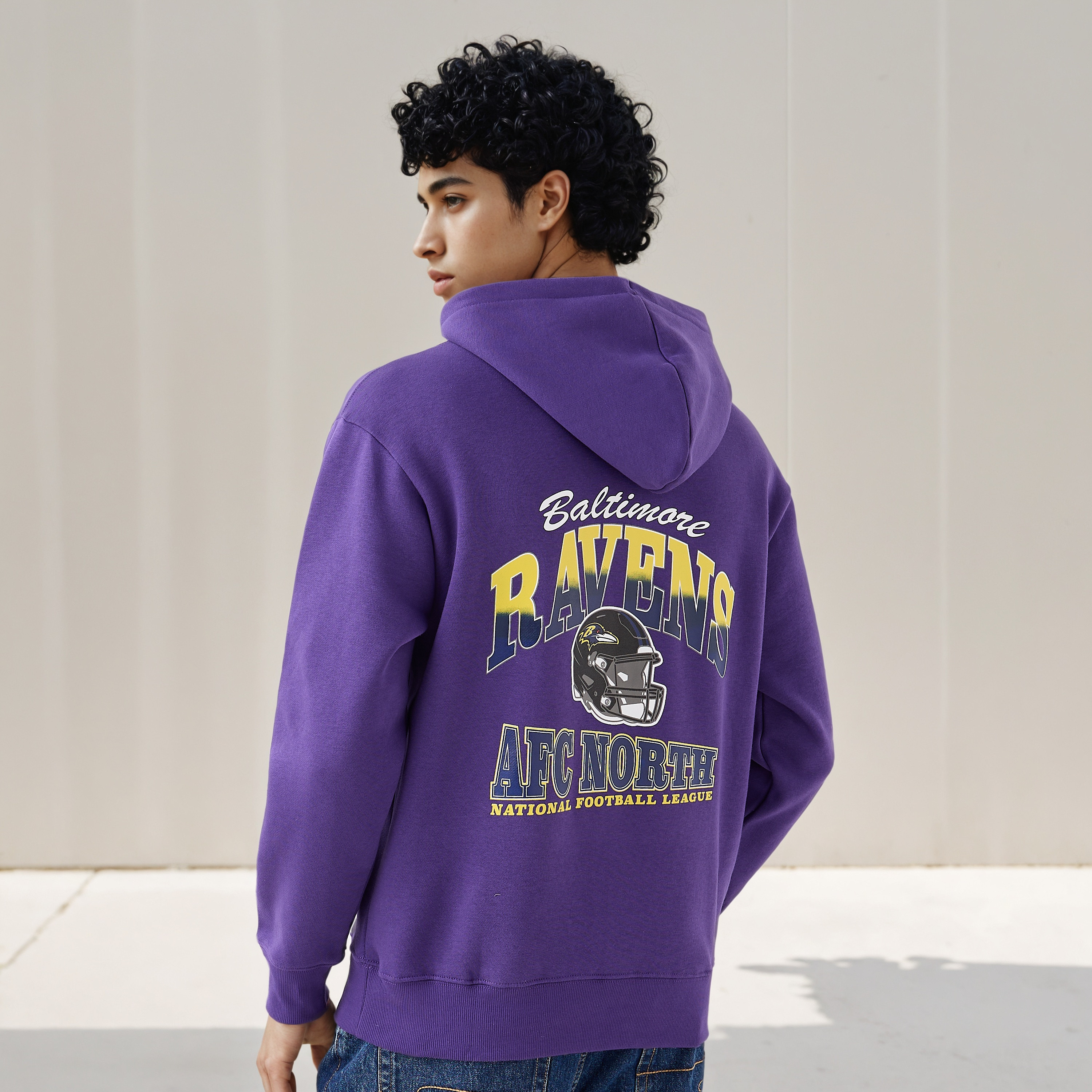 Baltimore Ravens NFL Men Oversized Hoodie-men-winterwear-hoodiesandsweatshirts-image-1