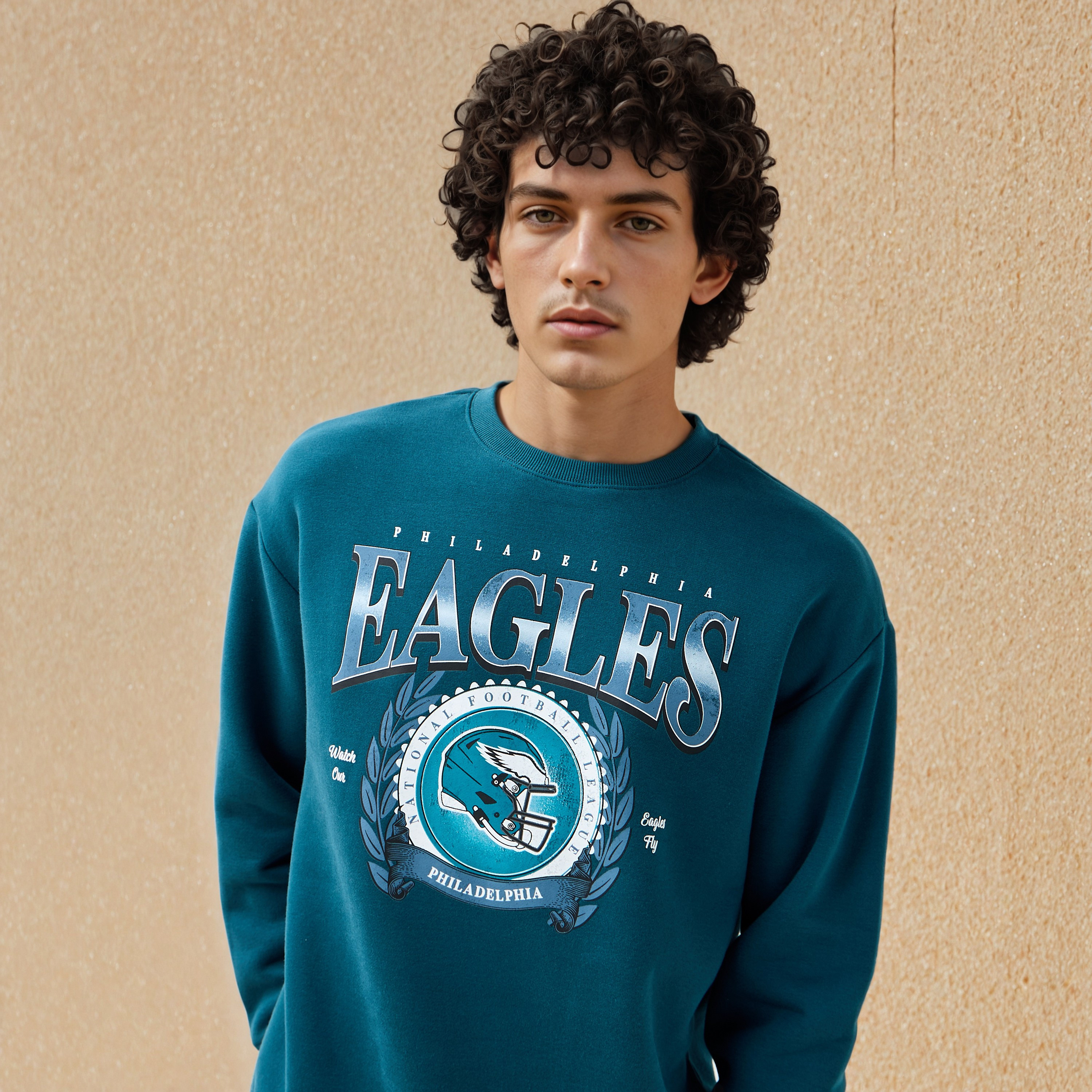 Philadelphia Eagles NFL Men Relaxed Fit Sweatshirt-men-winterwear-hoodiesandsweatshirts-image-4