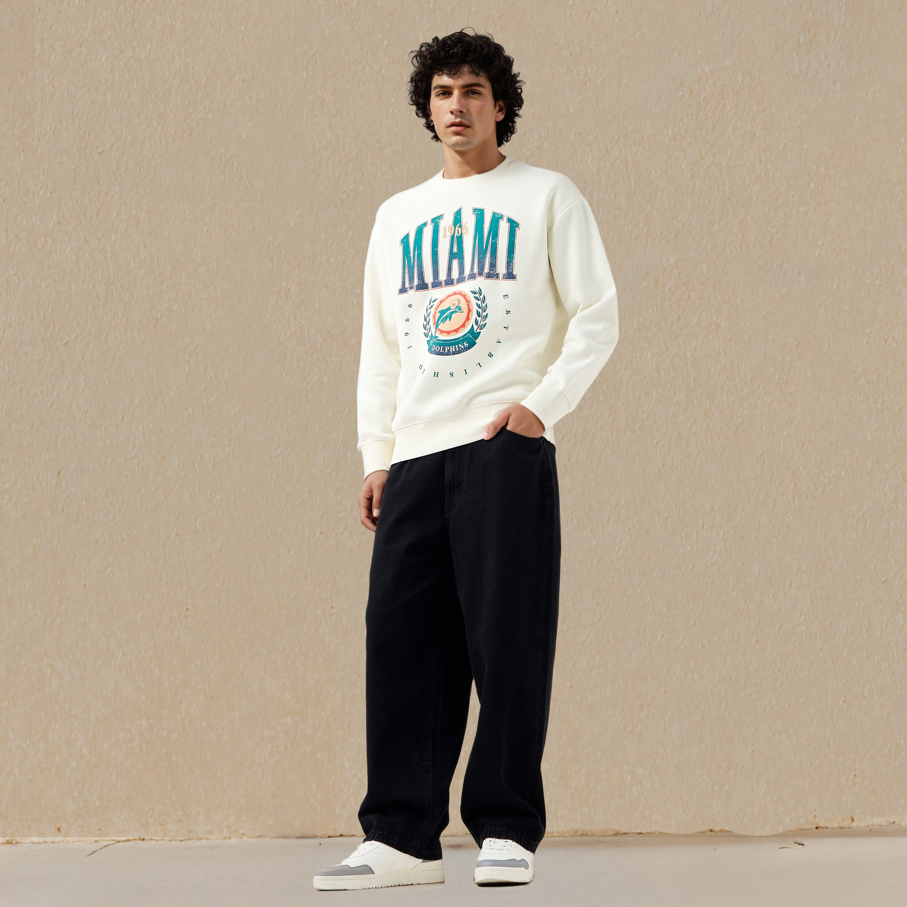 Miami Dolphins NFL Men Relaxed Fit Sweatshirt-men-winterwear-hoodiesandsweatshirts-image-2
