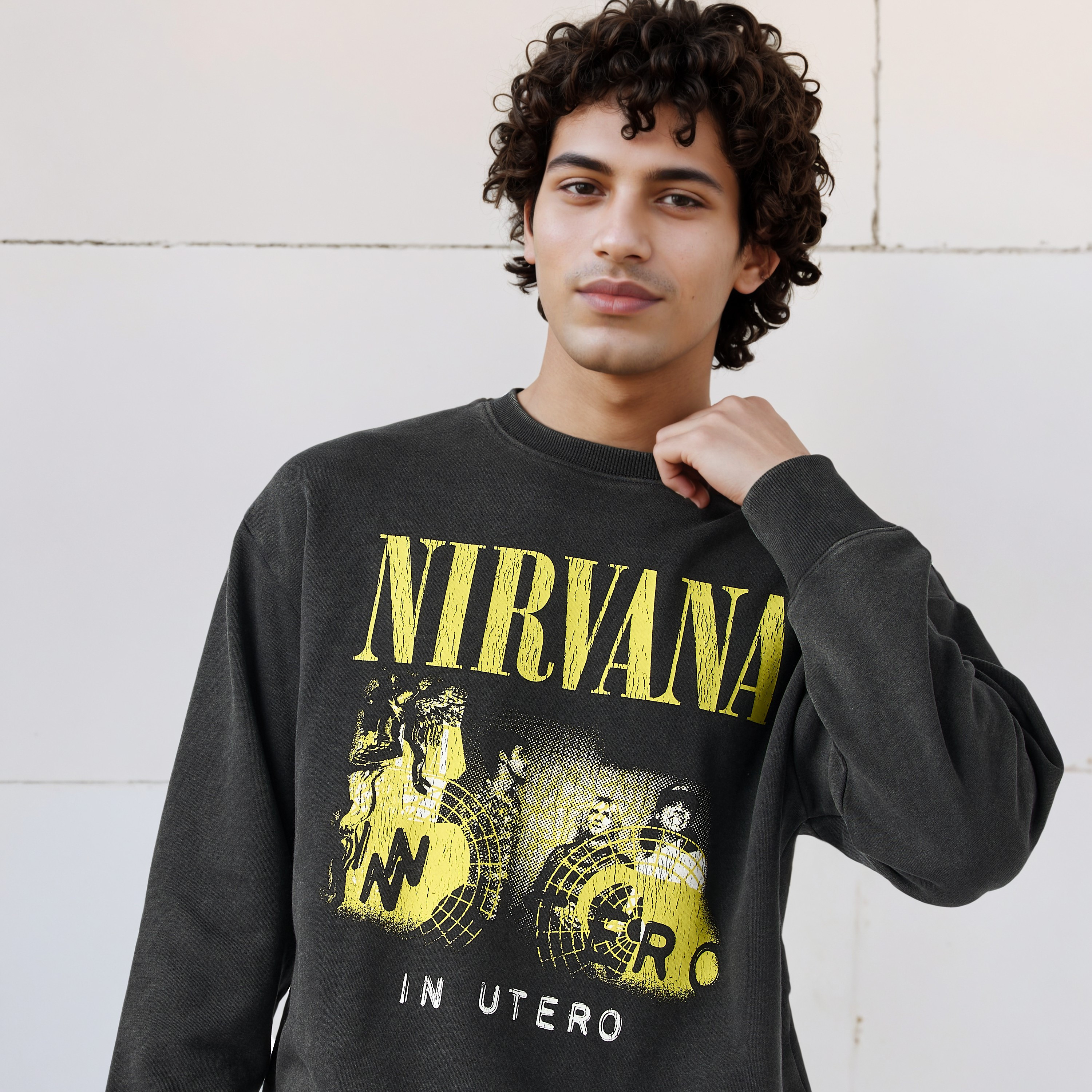 Nirvana Print Sweatshirt-men-winterwear-hoodiesandsweatshirts-image-4