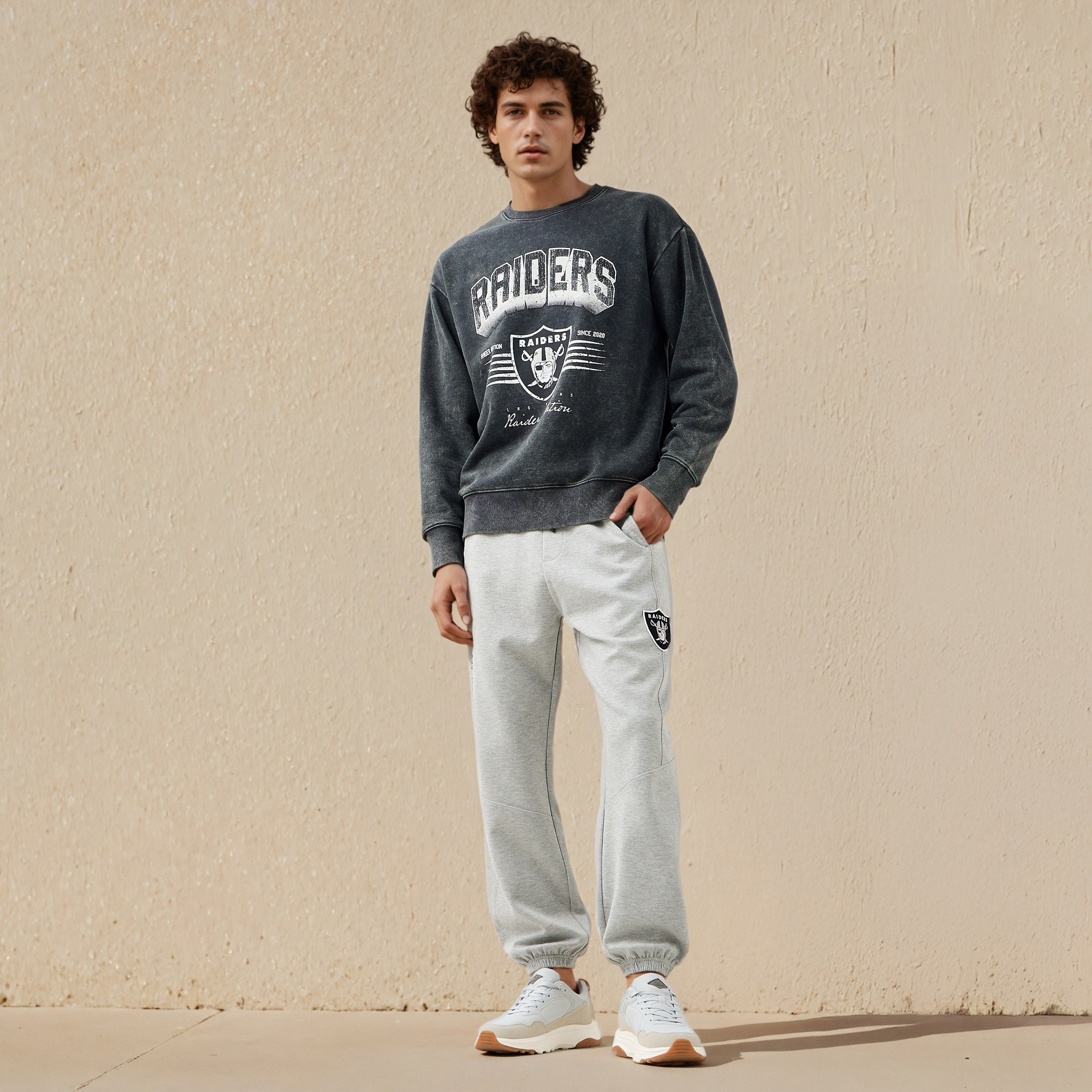 Las Vegas Raiders NFL Men Relaxed Fit Sweatshirt-men-winterwear-hoodiesandsweatshirts-image-2