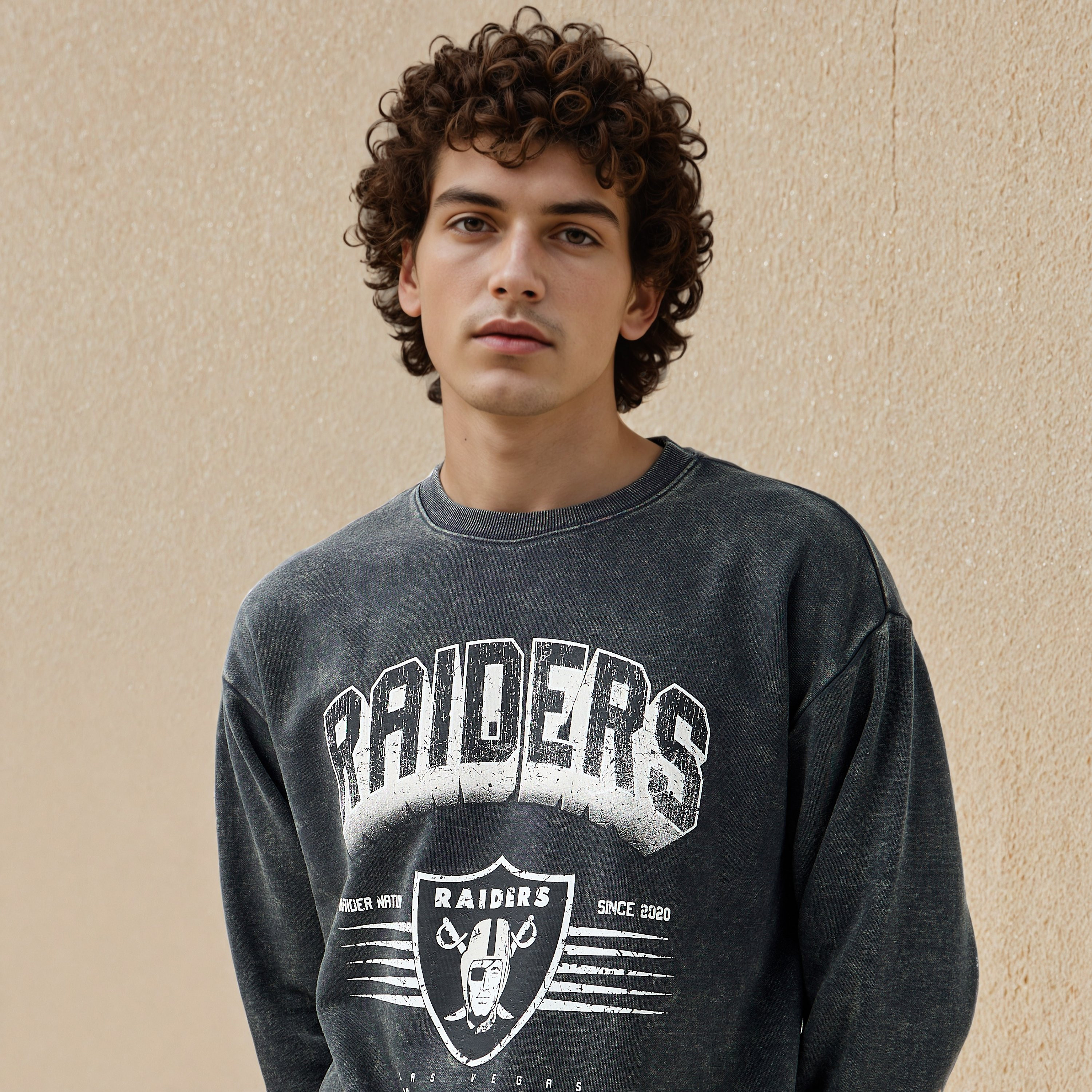 Las Vegas Raiders NFL Men Relaxed Fit Sweatshirt-men-winterwear-hoodiesandsweatshirts-image-4