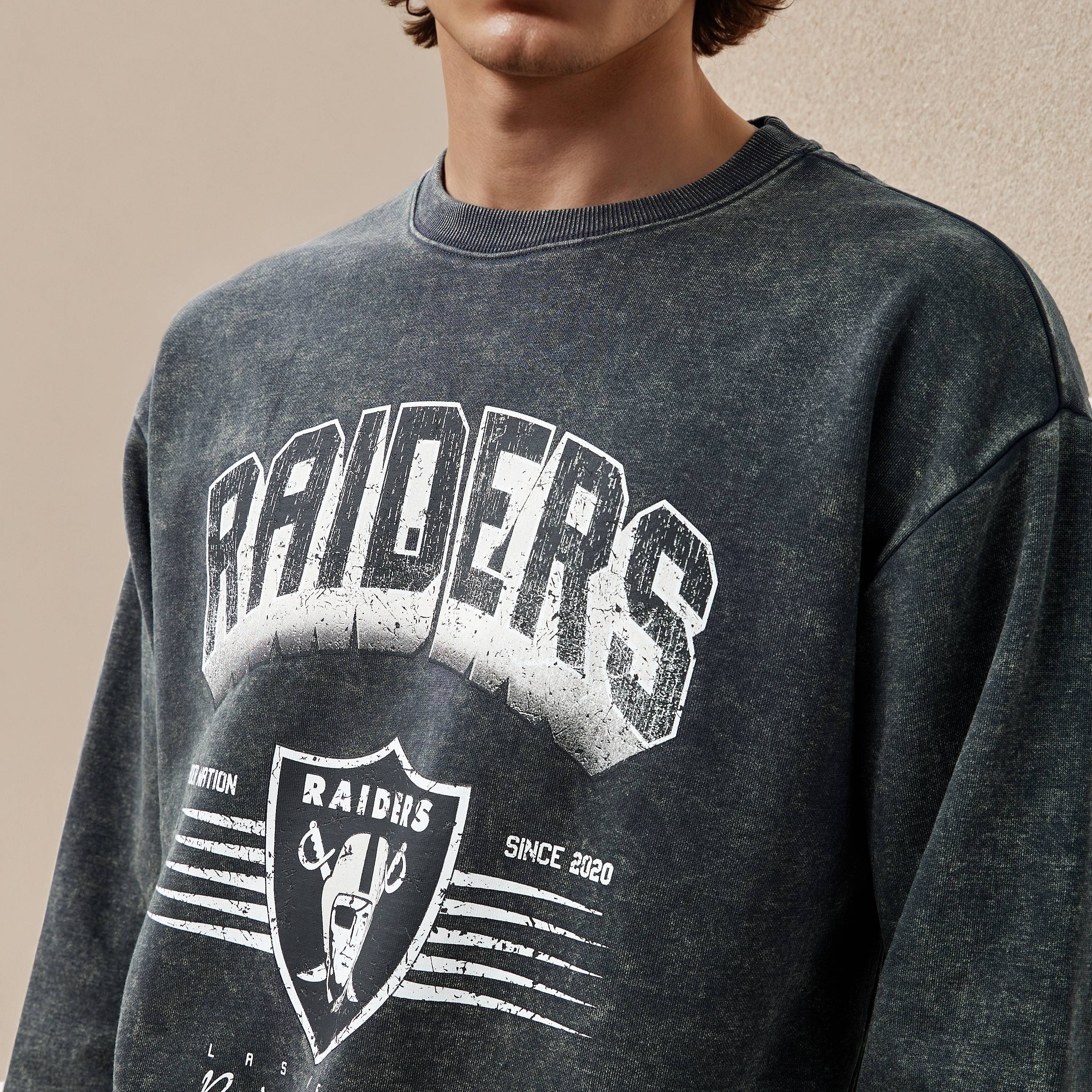 Las Vegas Raiders NFL Men Relaxed Fit Sweatshirt-men-winterwear-hoodiesandsweatshirts-image-5
