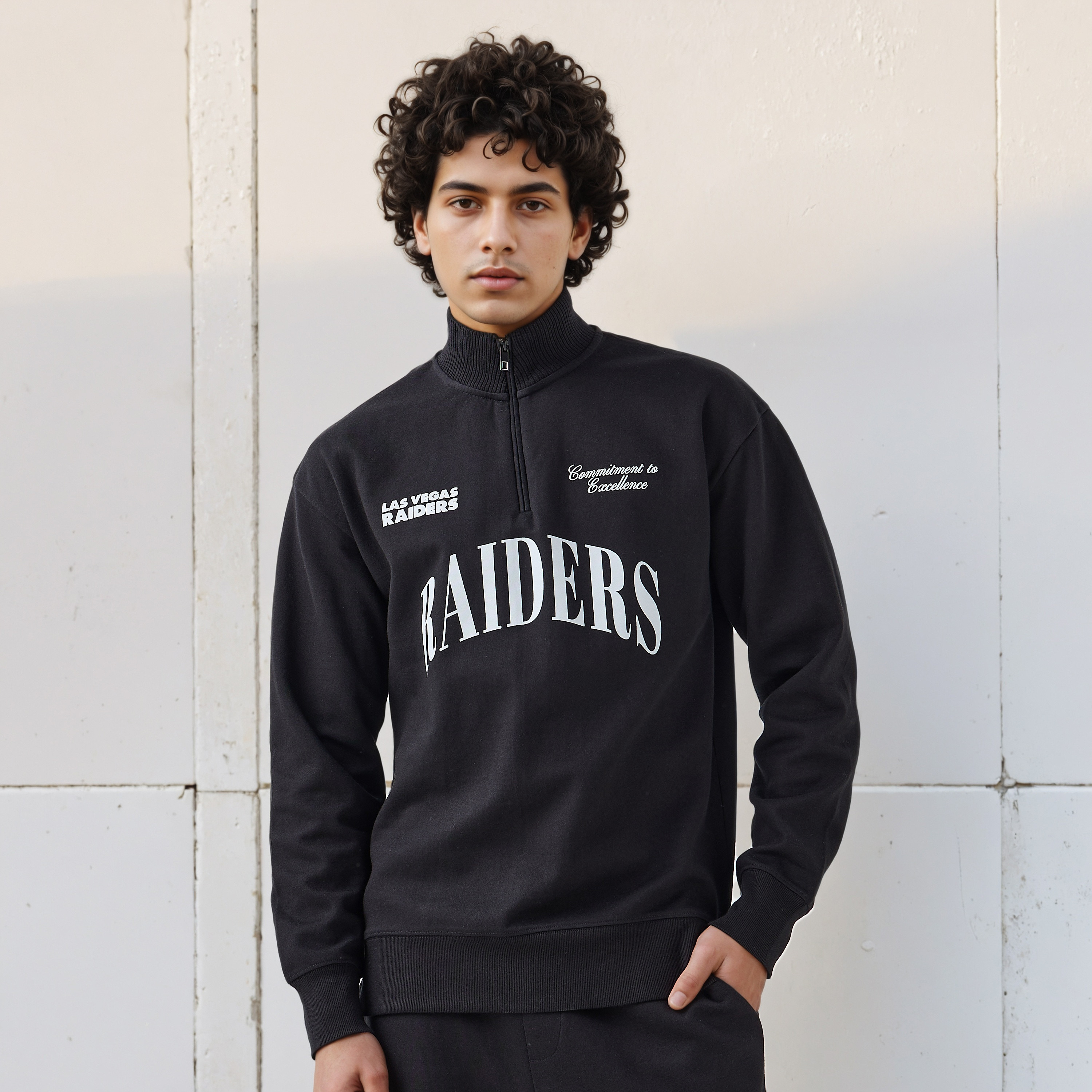 Las Vegas Raiders NFL Men Regular Fit Sweatshirt-men-winterwear-hoodiesandsweatshirts-image-1