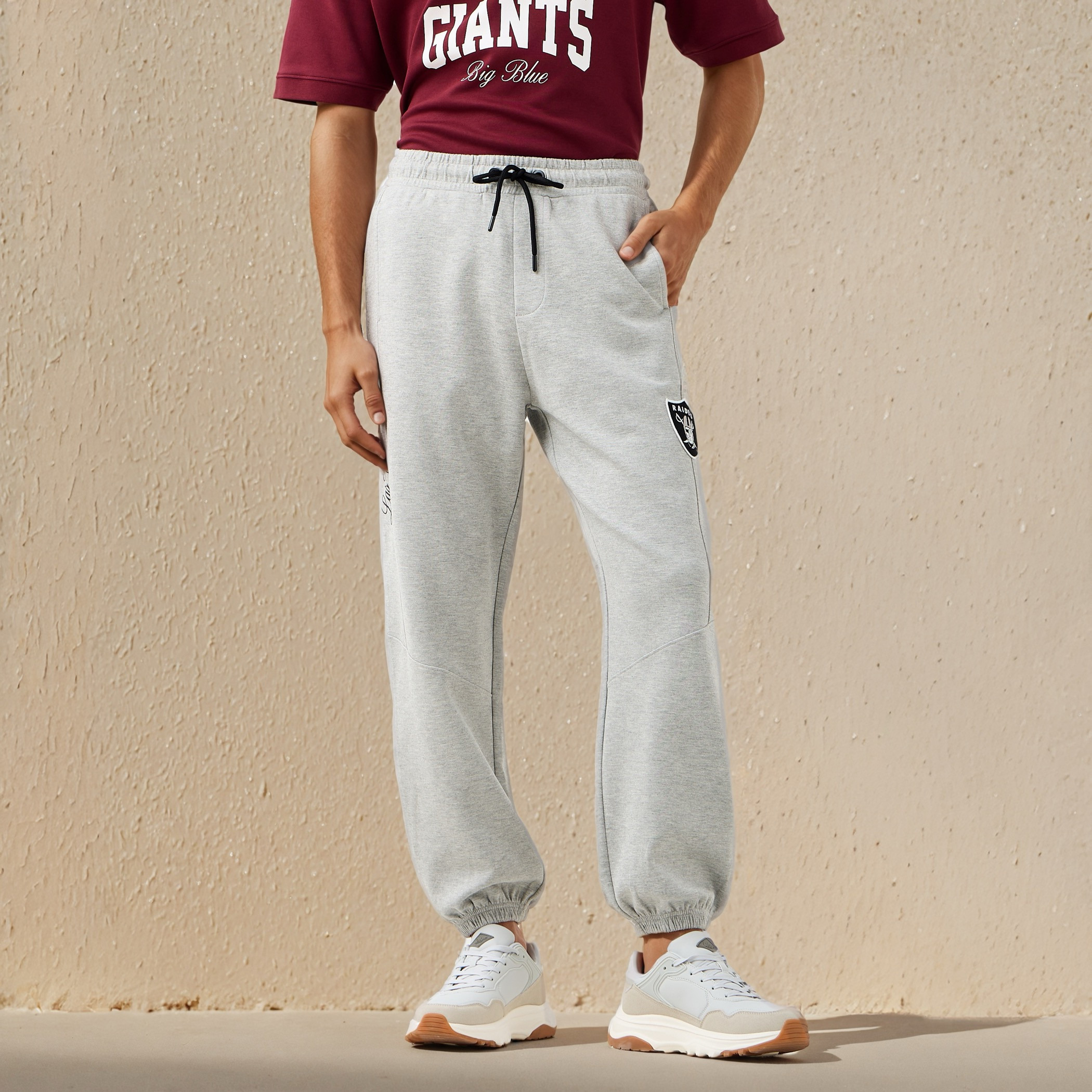 Las Vegas Raiders NFL Men Regular Fit Flexi Waist Joggers-men-clothing-bottoms-joggers-image-1
