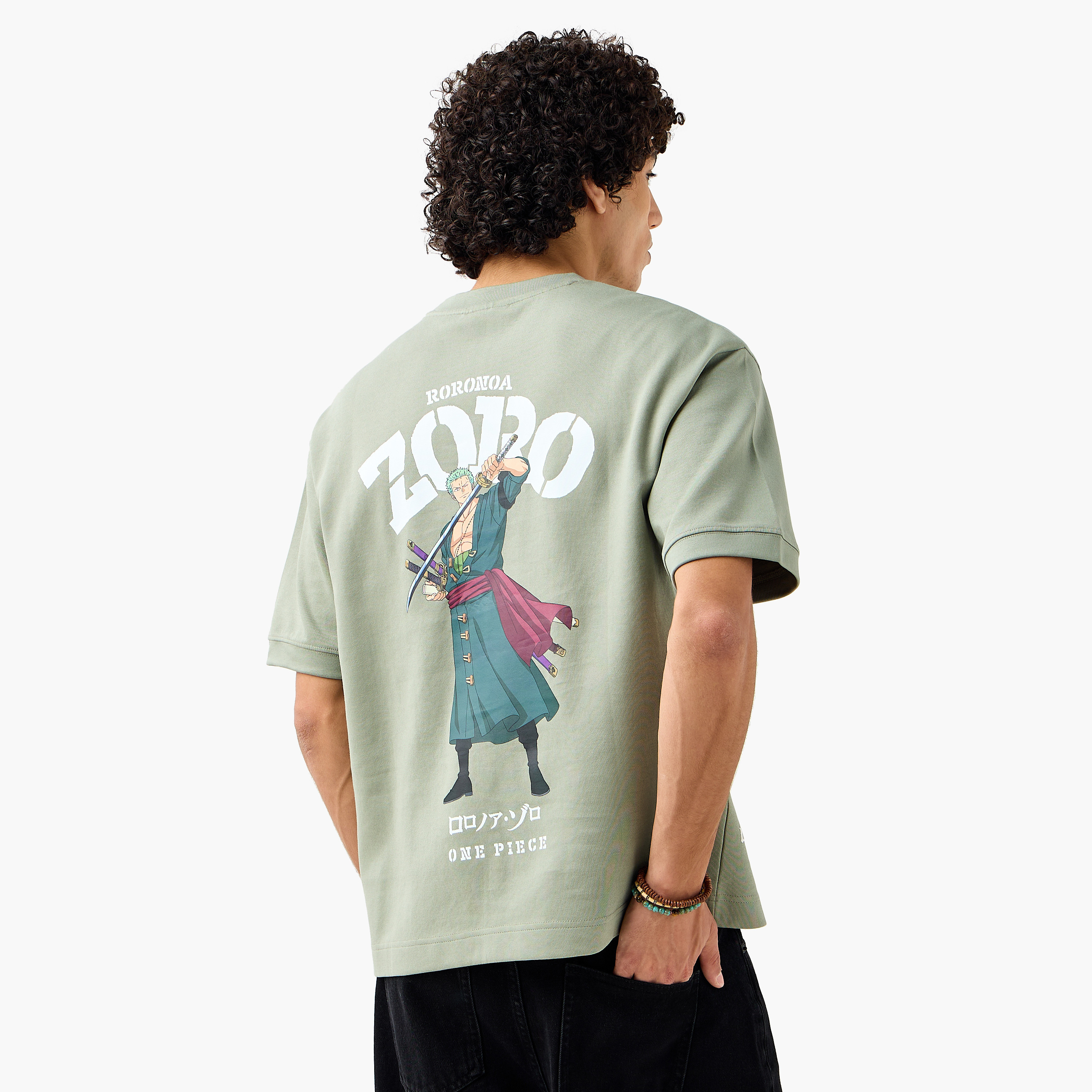 تي شيرت أنمي ون بيس رجالي بقصة عادية وياقة دائرية وأكمام قصيرة-men-clothing-tshirtsandpolos-tshirts-image-1