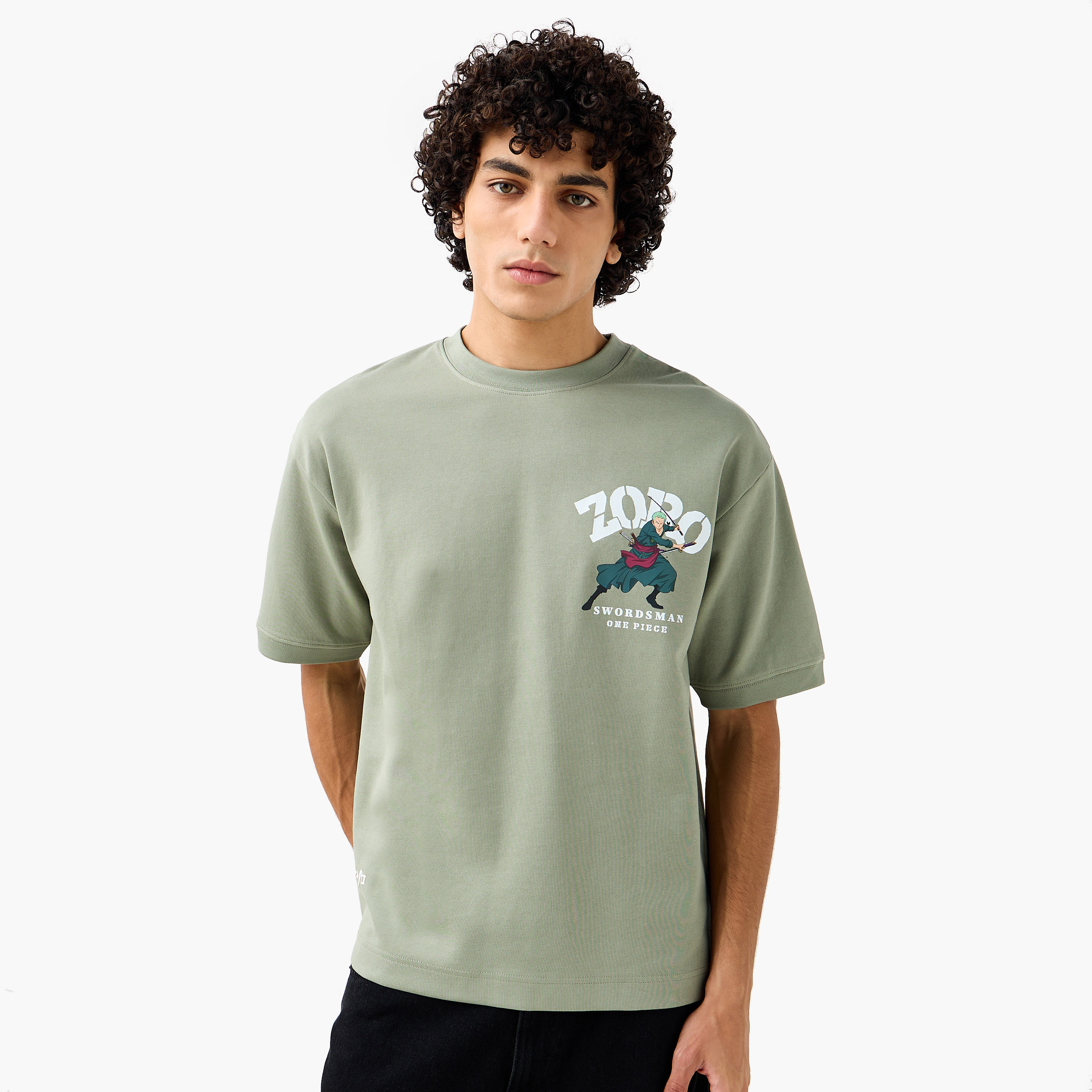 تي شيرت أنمي ون بيس رجالي بقصة عادية وياقة دائرية وأكمام قصيرة-men-clothing-tshirtsandpolos-tshirts-image-4