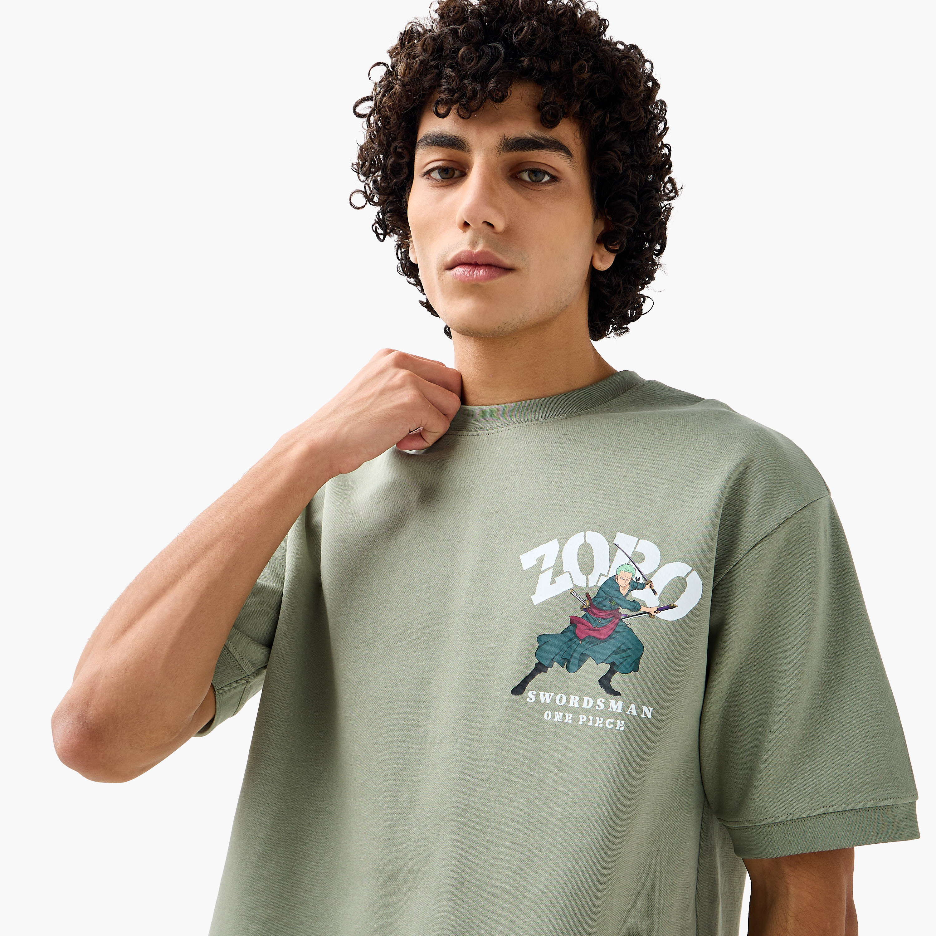 تي شيرت أنمي ون بيس رجالي بقصة عادية وياقة دائرية وأكمام قصيرة-men-clothing-tshirtsandpolos-tshirts-image-5