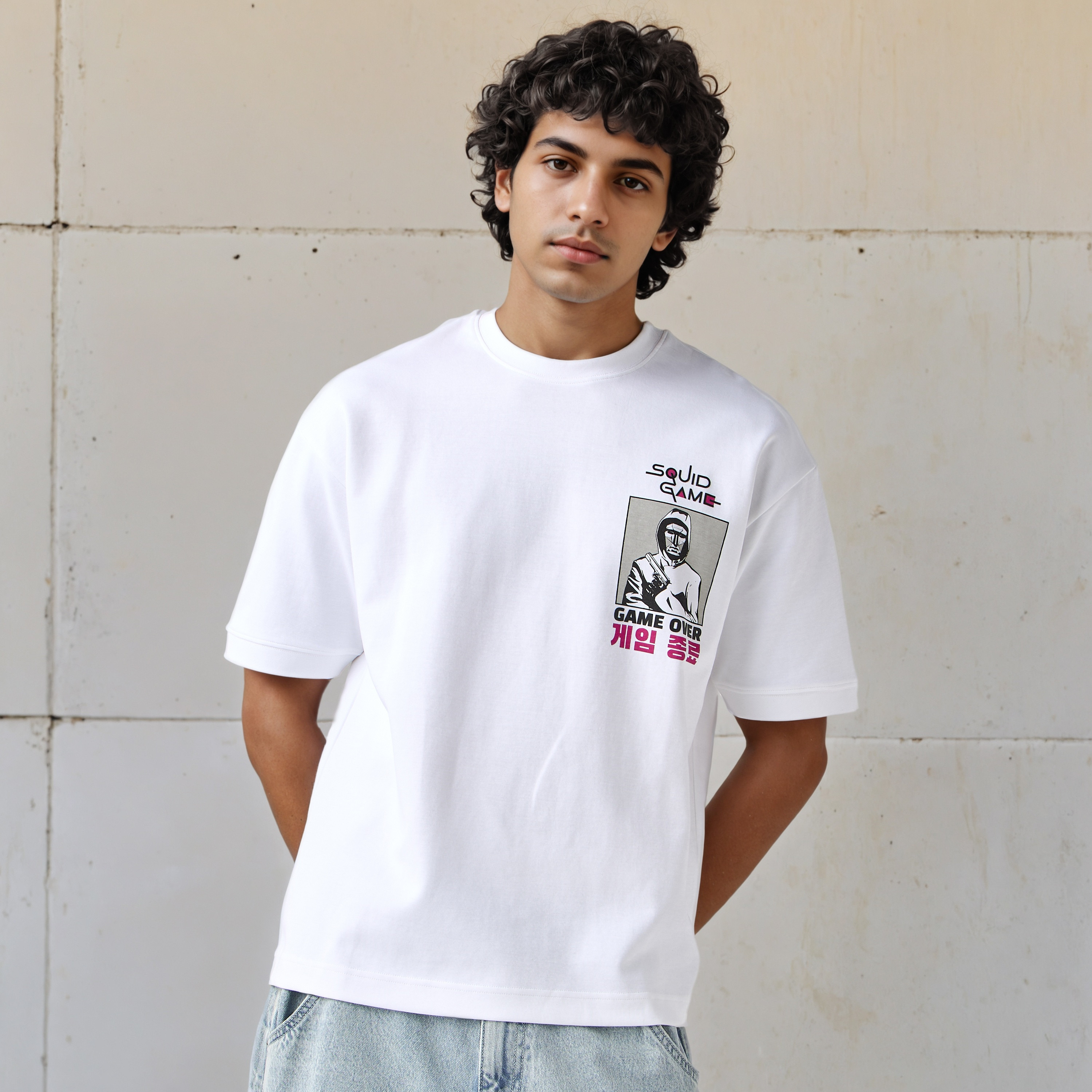 Squid Games Men Relaxed Fit Crew Neck Short Sleeves T-shirt-men-clothing-tshirtsandpolos-tshirts-image-1