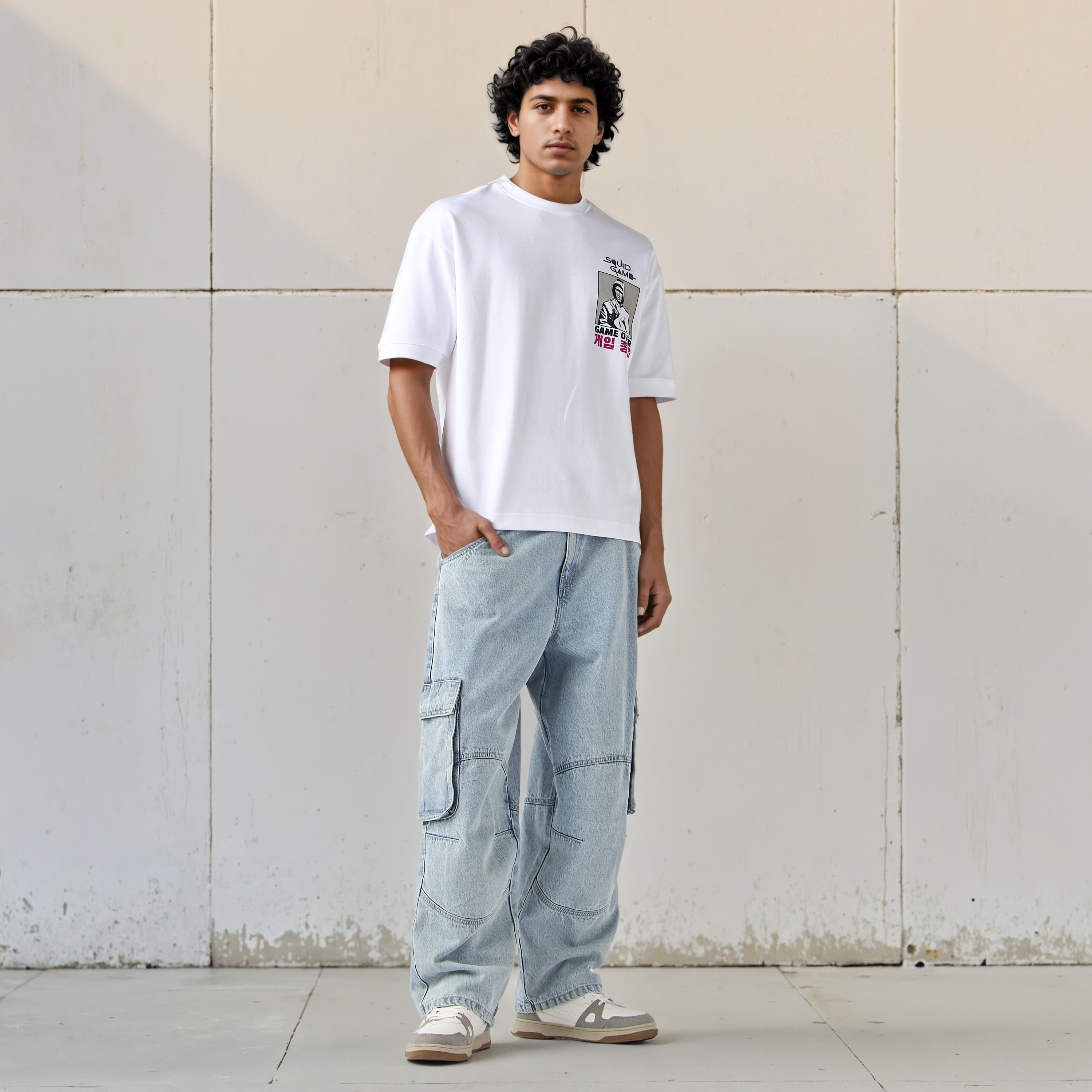 Squid Games Men Relaxed Fit Crew Neck Short Sleeves T-shirt-men-clothing-tshirtsandpolos-tshirts-image-2