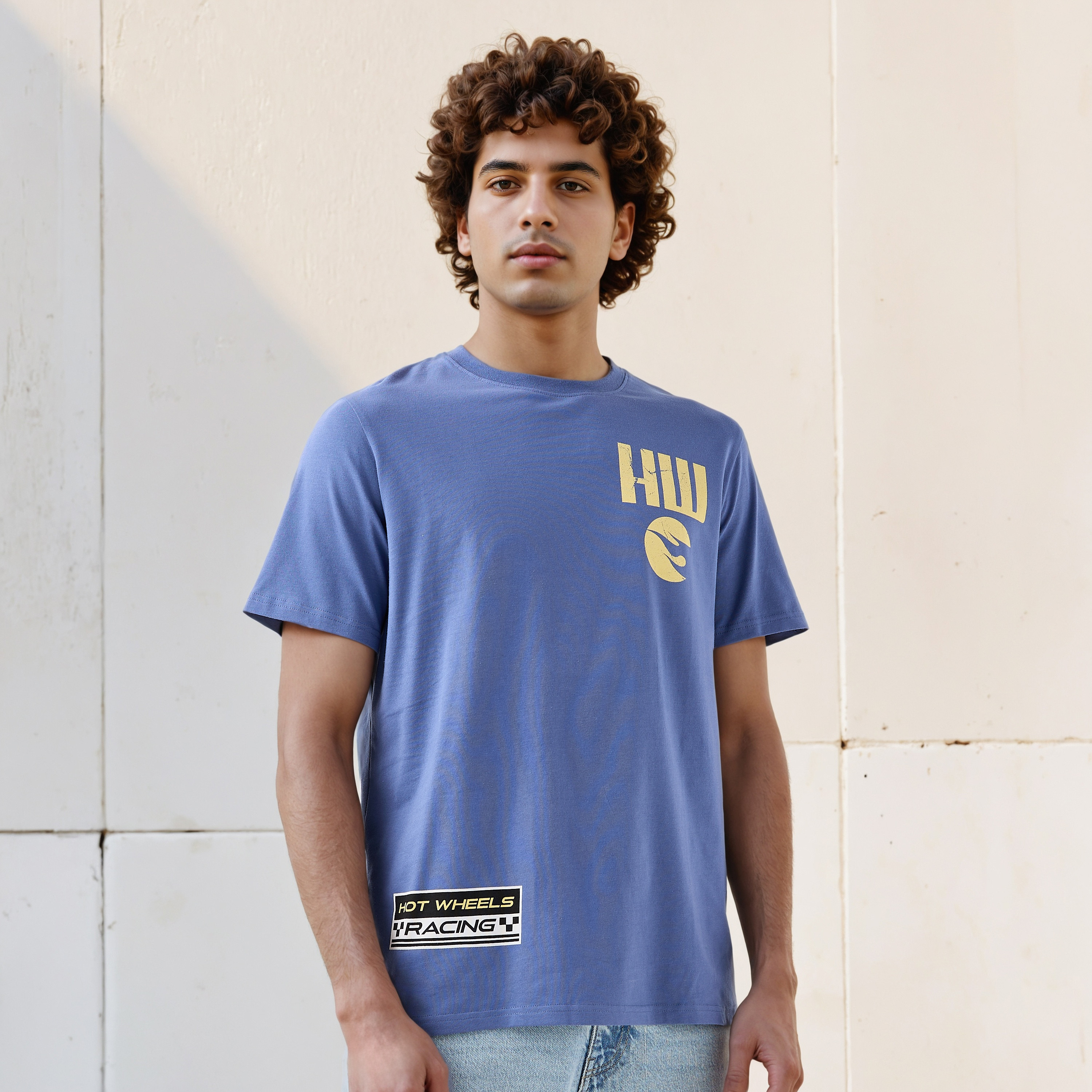 Hot Wheels Men Regular Fit Crew Neck Short Sleeves T-shirt-men-clothing-tshirtsandpolos-tshirts-image-1