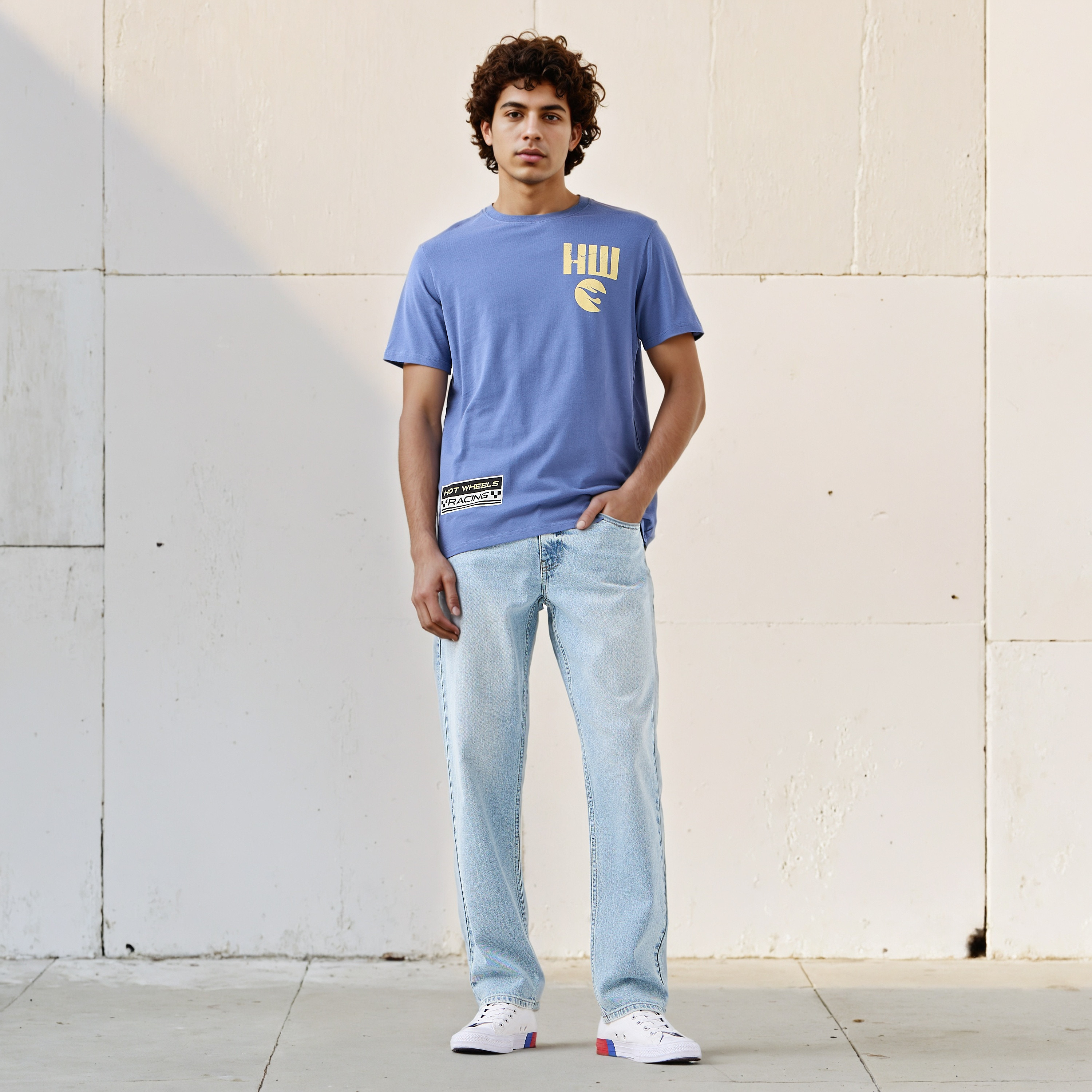Hot Wheels Men Regular Fit Crew Neck Short Sleeves T-shirt-men-clothing-tshirtsandpolos-tshirts-image-2