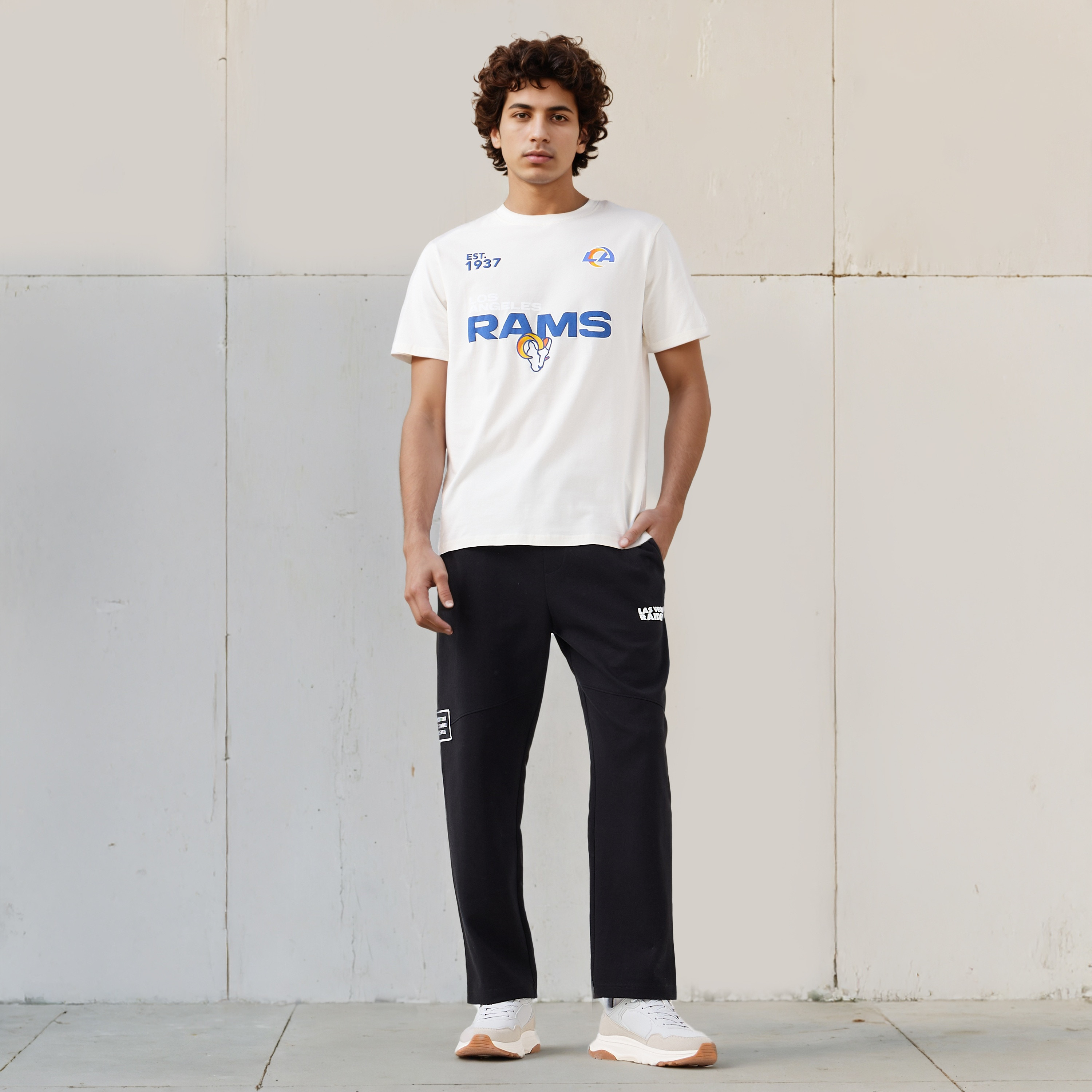 Los Angeles Rams NFL Men Regular Fit Crew Neck Short Sleeves T-shirt-men-clothing-tshirtsandpolos-tshirts-image-2