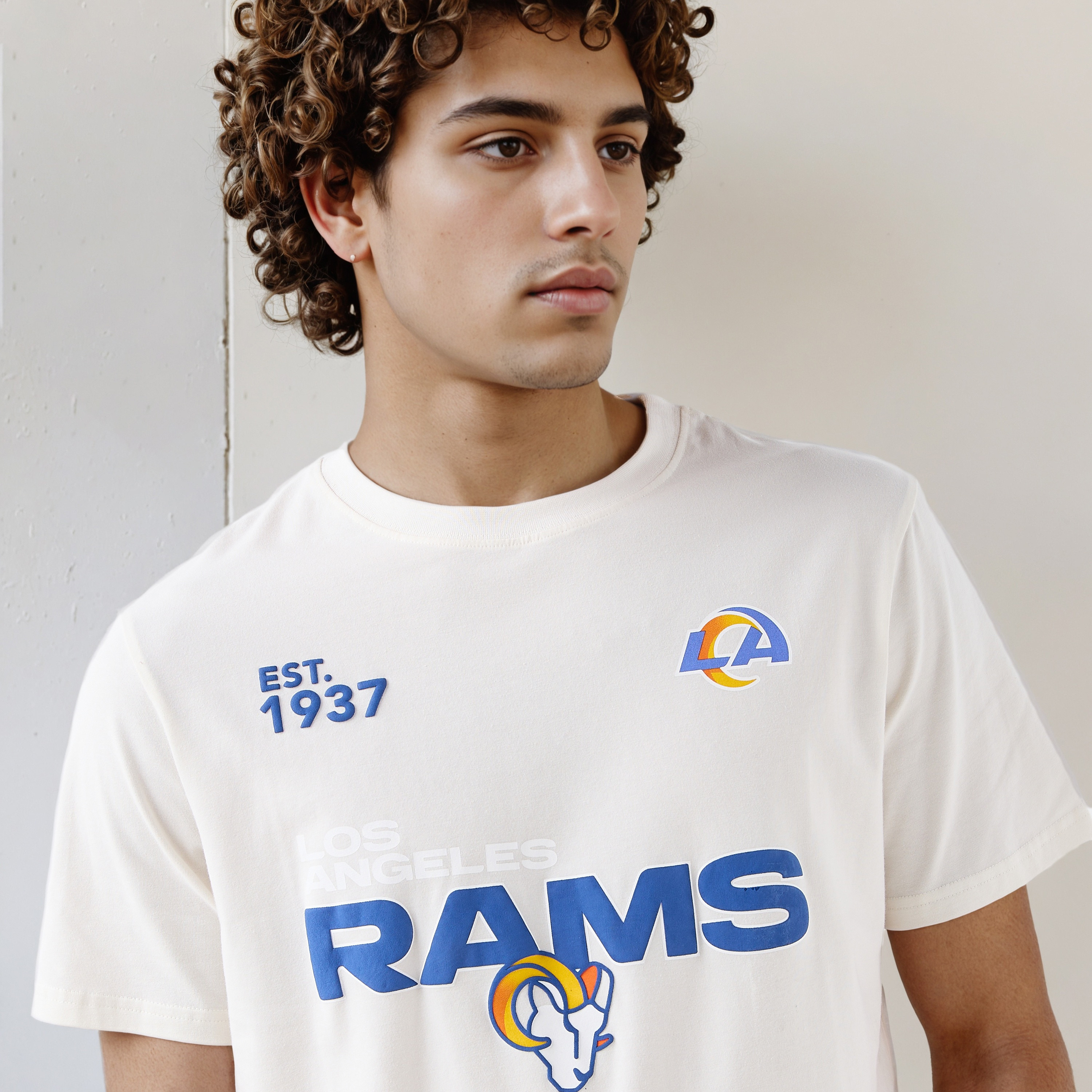Los Angeles Rams NFL Men Regular Fit Crew Neck Short Sleeves T-shirt-men-clothing-tshirtsandpolos-tshirts-image-4