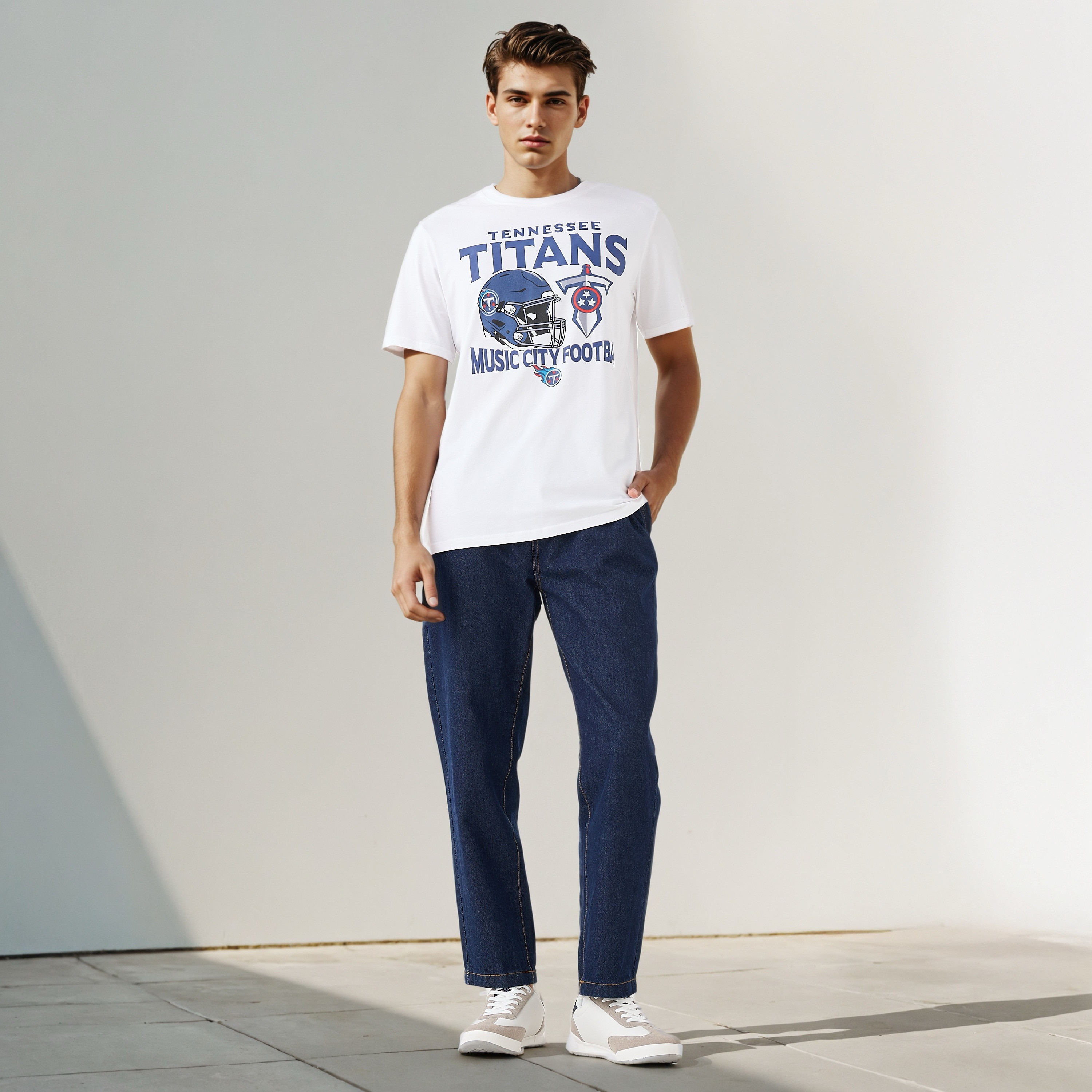 Tennessee Titans NFL Men Regular Fit Crew Neck Short Sleeves T-shirt-men-clothing-tshirtsandpolos-tshirts-image-2