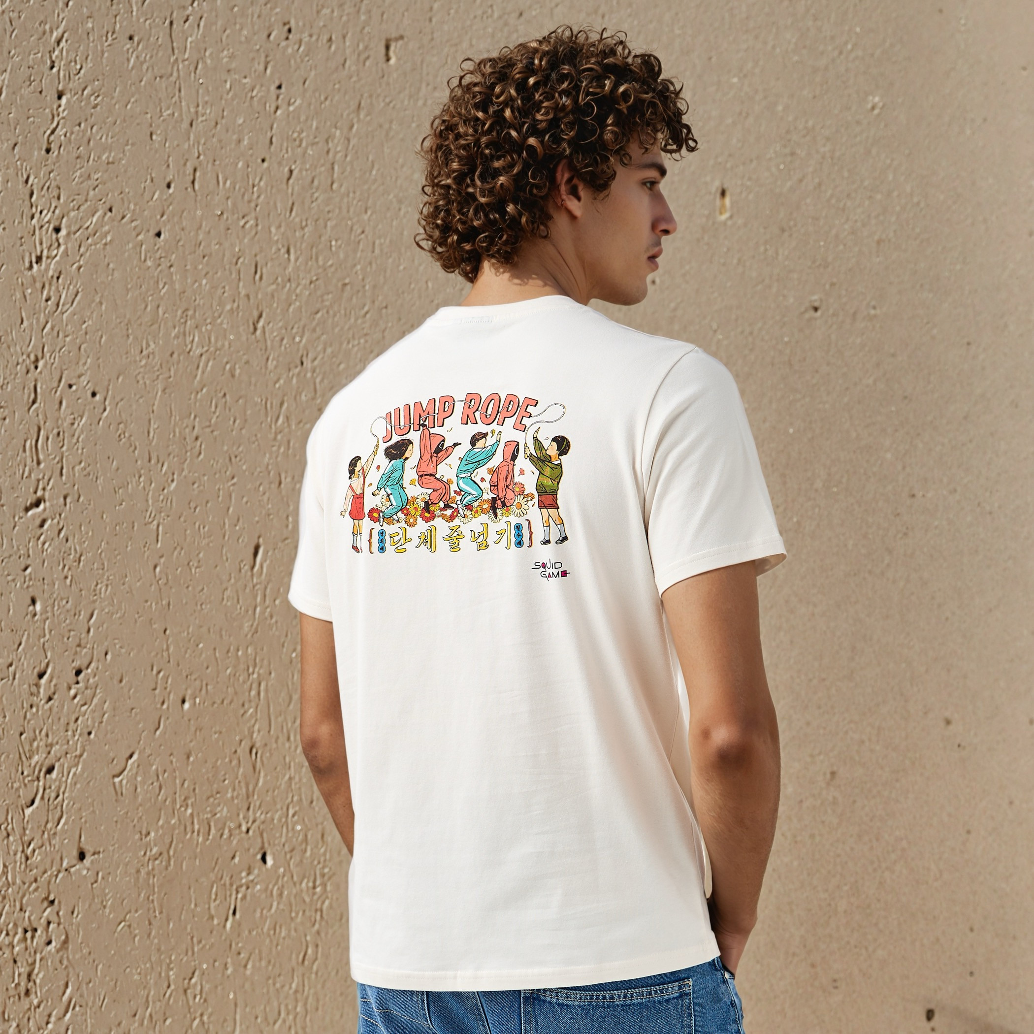 Squid Games Men Regular Fit Crew Neck Short Sleeves T-shirt-men-clothing-tshirtsandpolos-tshirts-image-1