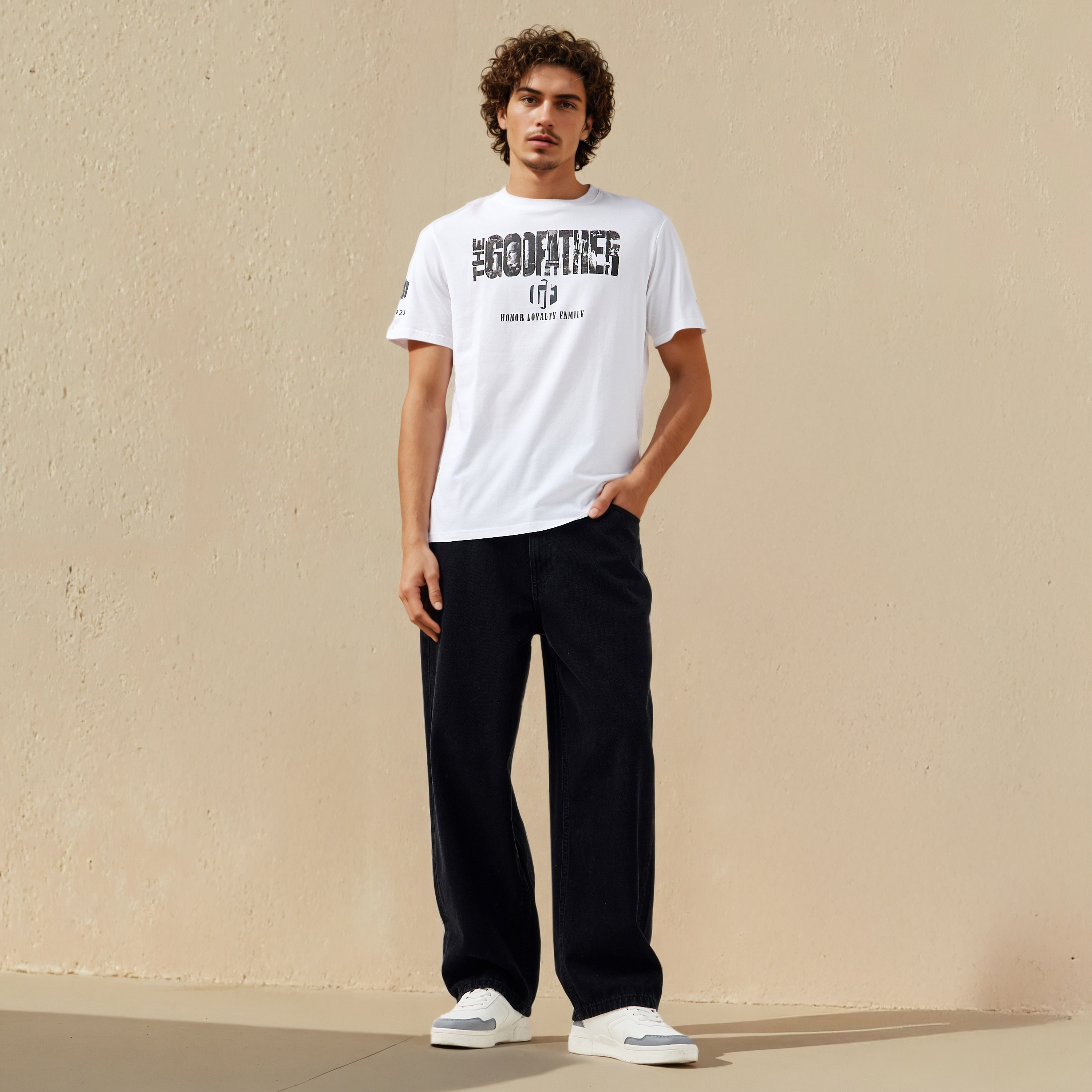 The Godfather Men Regular Fit Crew Neck Short Sleeves T-shirt-men-clothing-tshirtsandpolos-tshirts-image-2