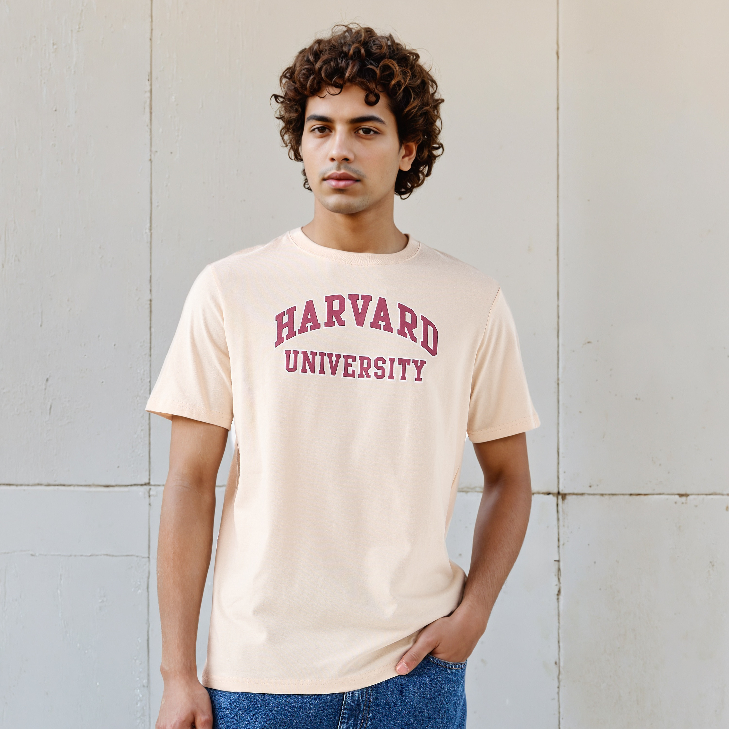 Harvard University Men Regular Fit Crew Neck Short Sleeves T-shirt-men-clothing-tshirtsandpolos-tshirts-image-1