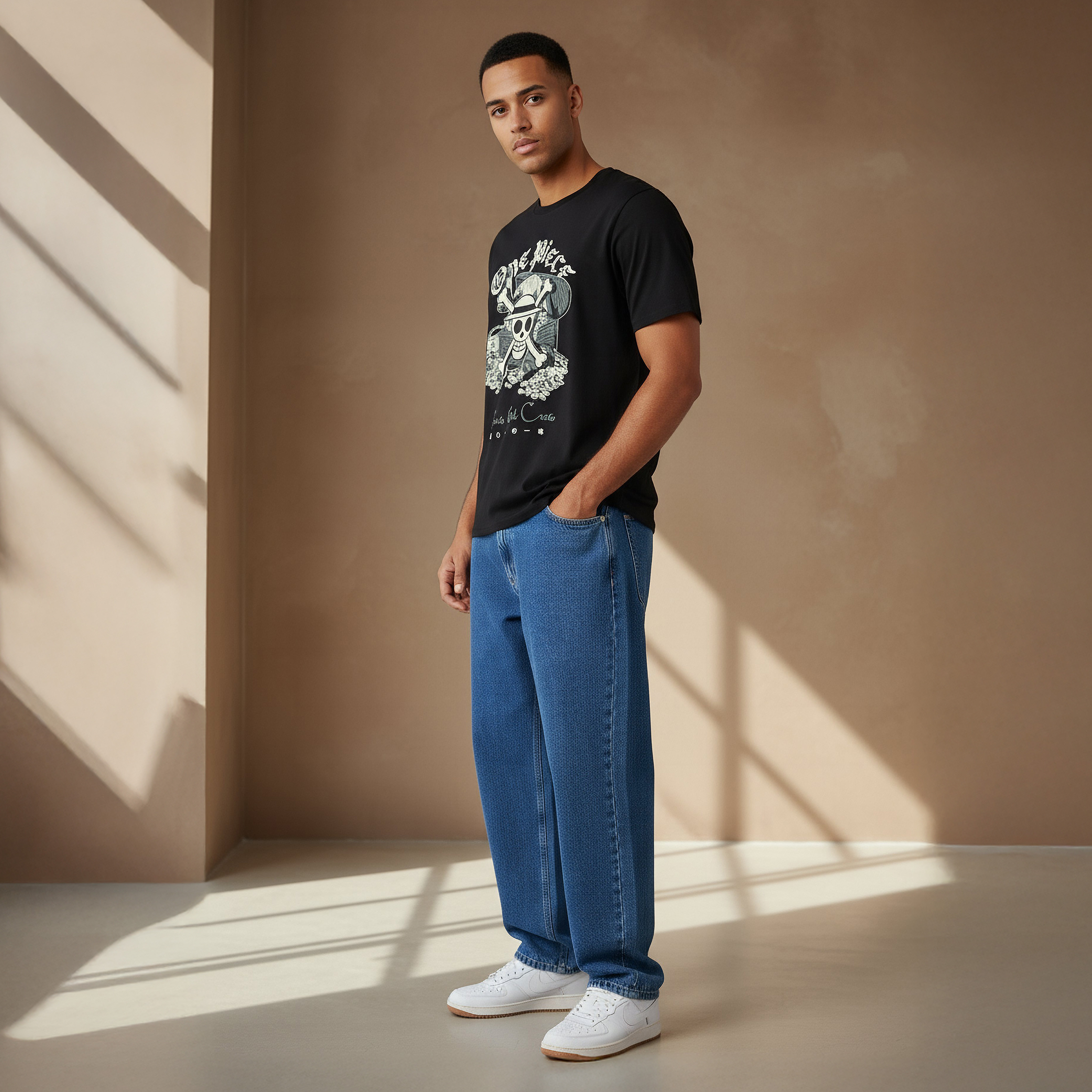 تيشيرت أنمي ون بيس رجالي بقصة عادية ورقبة دائرية وأكمام قصيرة-men-clothing-tshirtsandpolos-tshirts-image-2