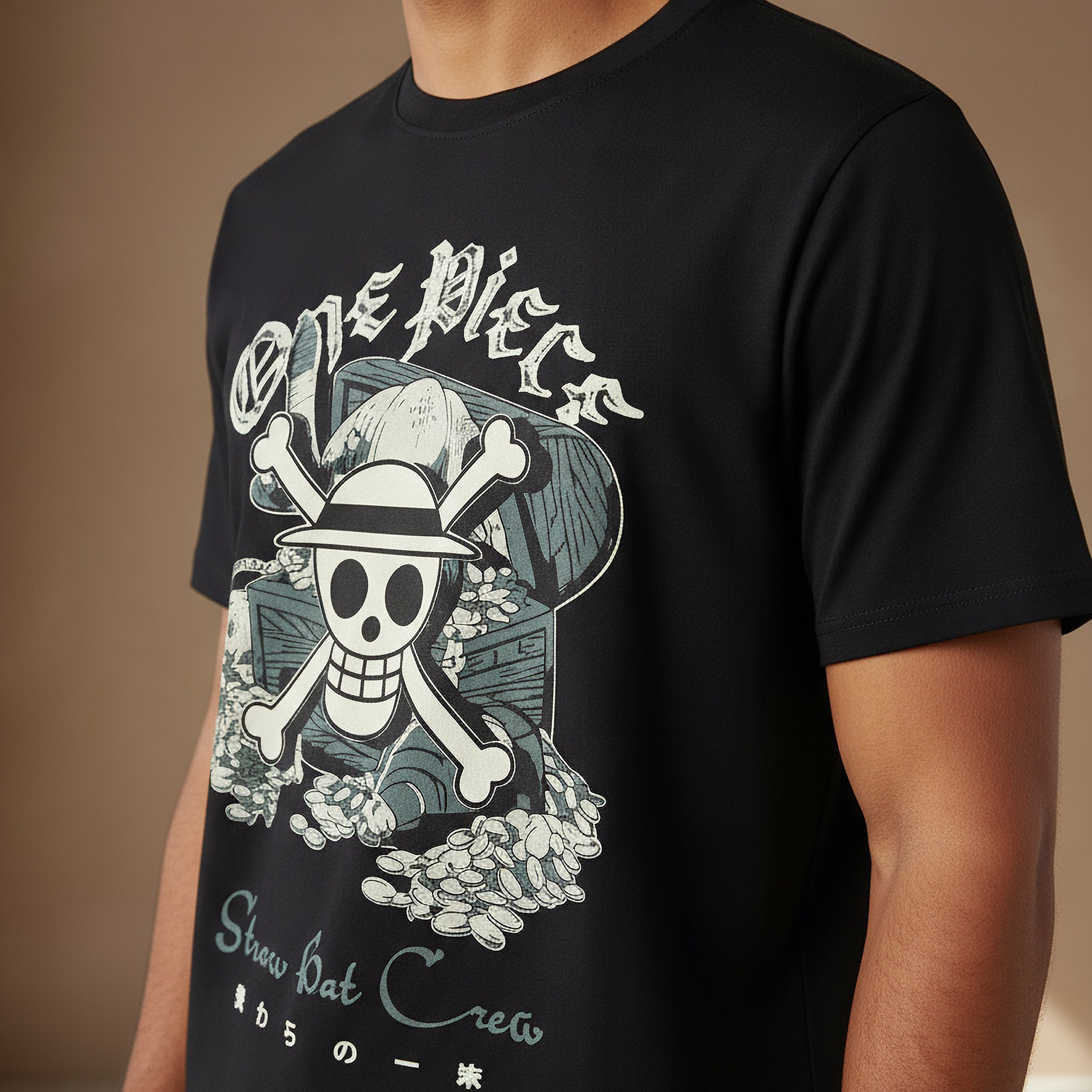 تيشيرت أنمي ون بيس رجالي بقصة عادية ورقبة دائرية وأكمام قصيرة-men-clothing-tshirtsandpolos-tshirts-image-4