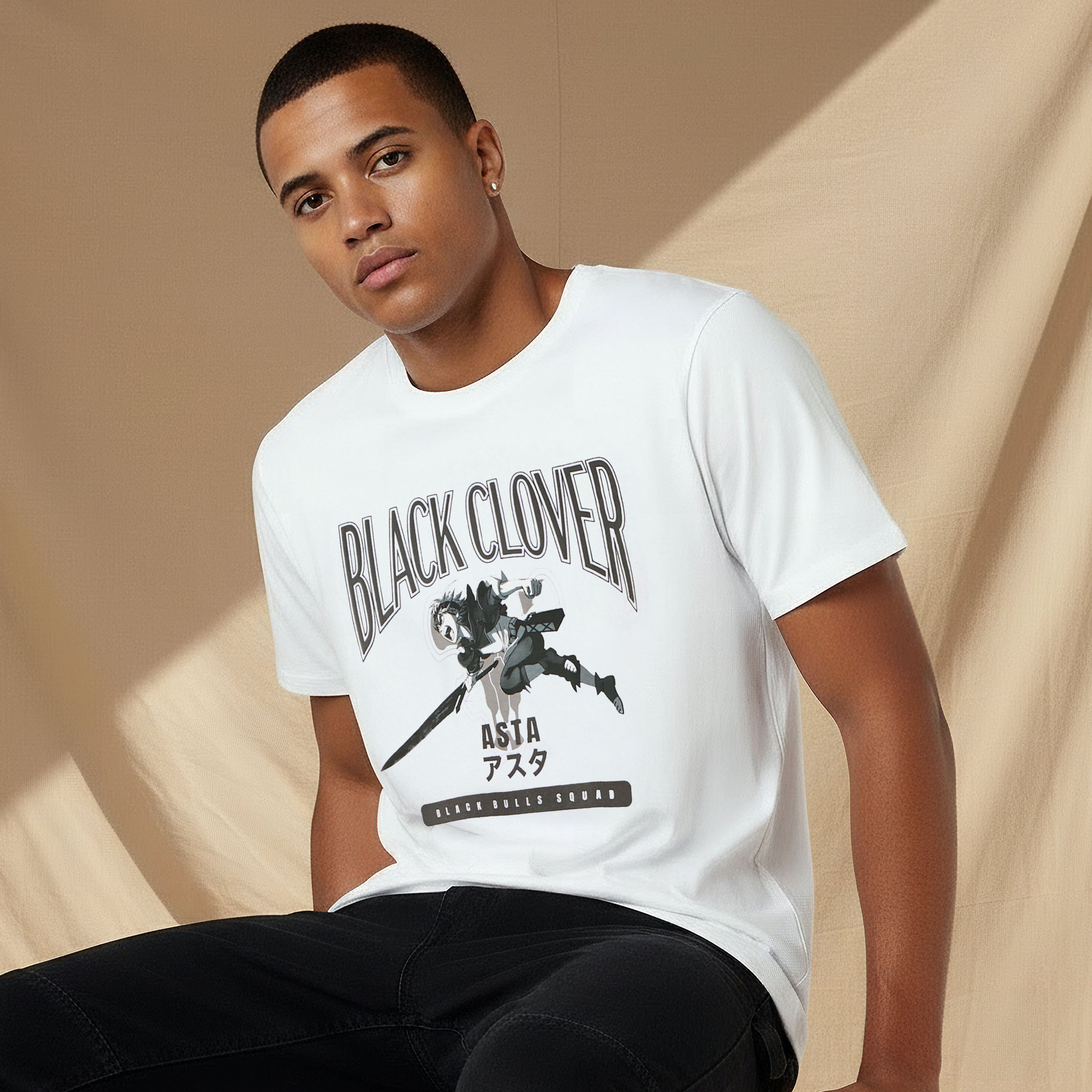 Black Clover Anime Men Regular Fit Crew Neck Short Sleeves T-shirt-men-clothing-tshirtsandpolos-tshirts-image-1