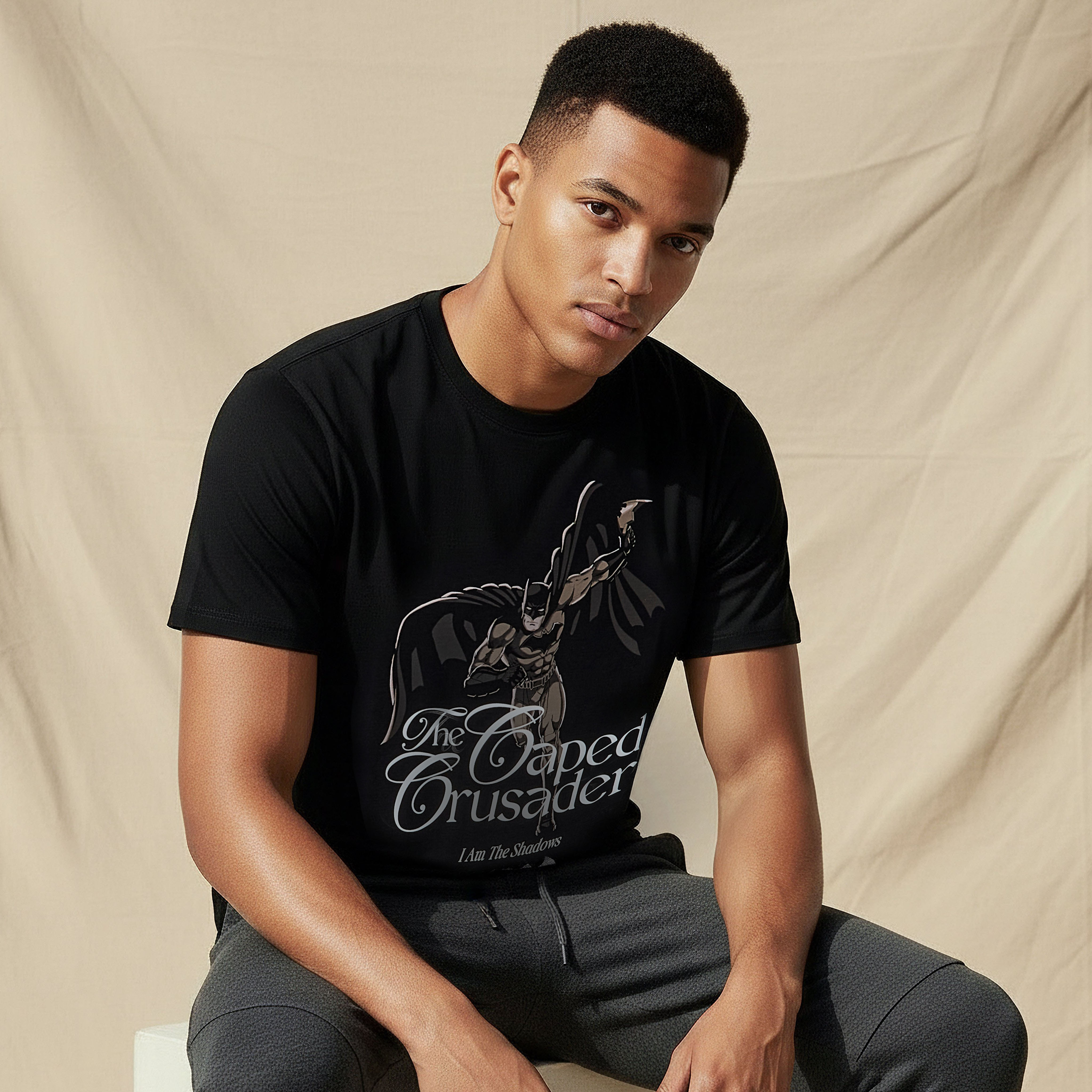 Batman Men Regular Fit Round Neck Short Sleeves T-shirt-men-clothing-tshirtsandpolos-tshirts-image-1