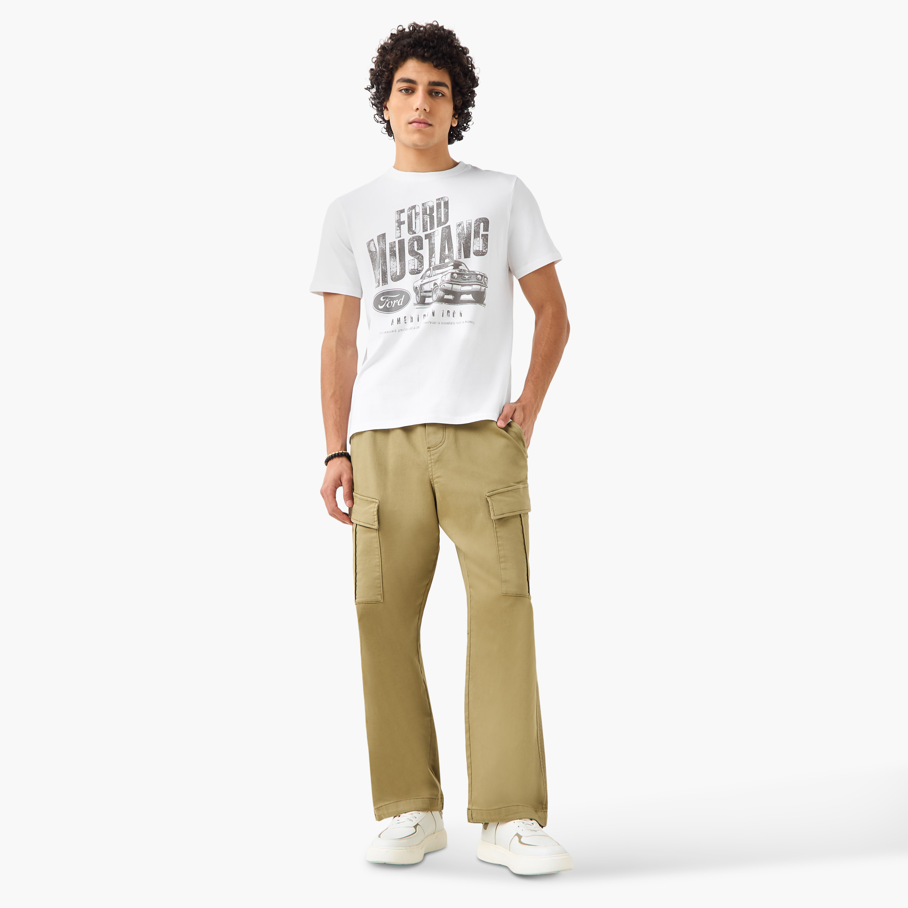 Ford Mustang Men Regular Fit Crew Neck Short Sleeves T-shirt-men-clothing-tshirtsandpolos-tshirts-image-2