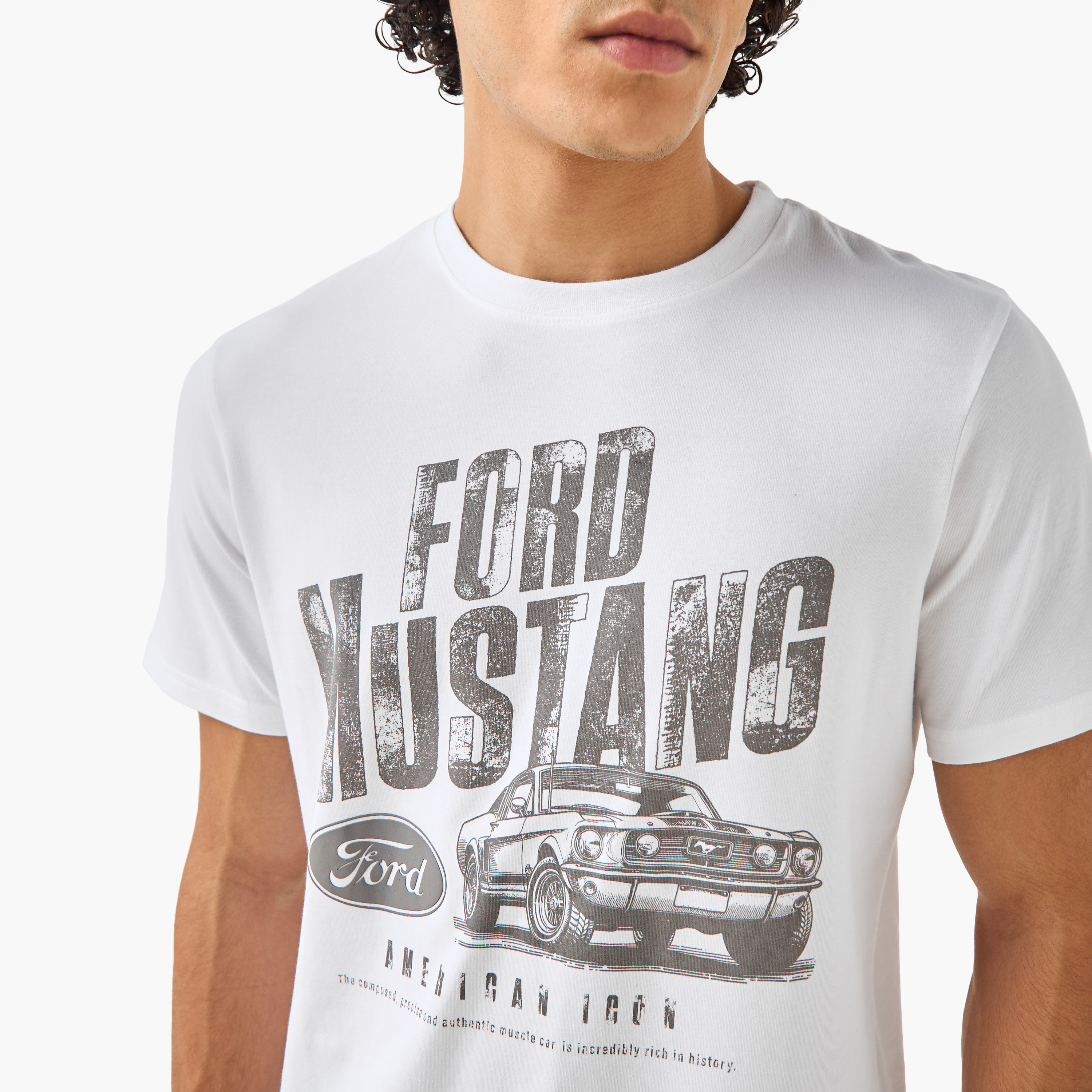 Ford Mustang Men Regular Fit Crew Neck Short Sleeves T-shirt-men-clothing-tshirtsandpolos-tshirts-image-5