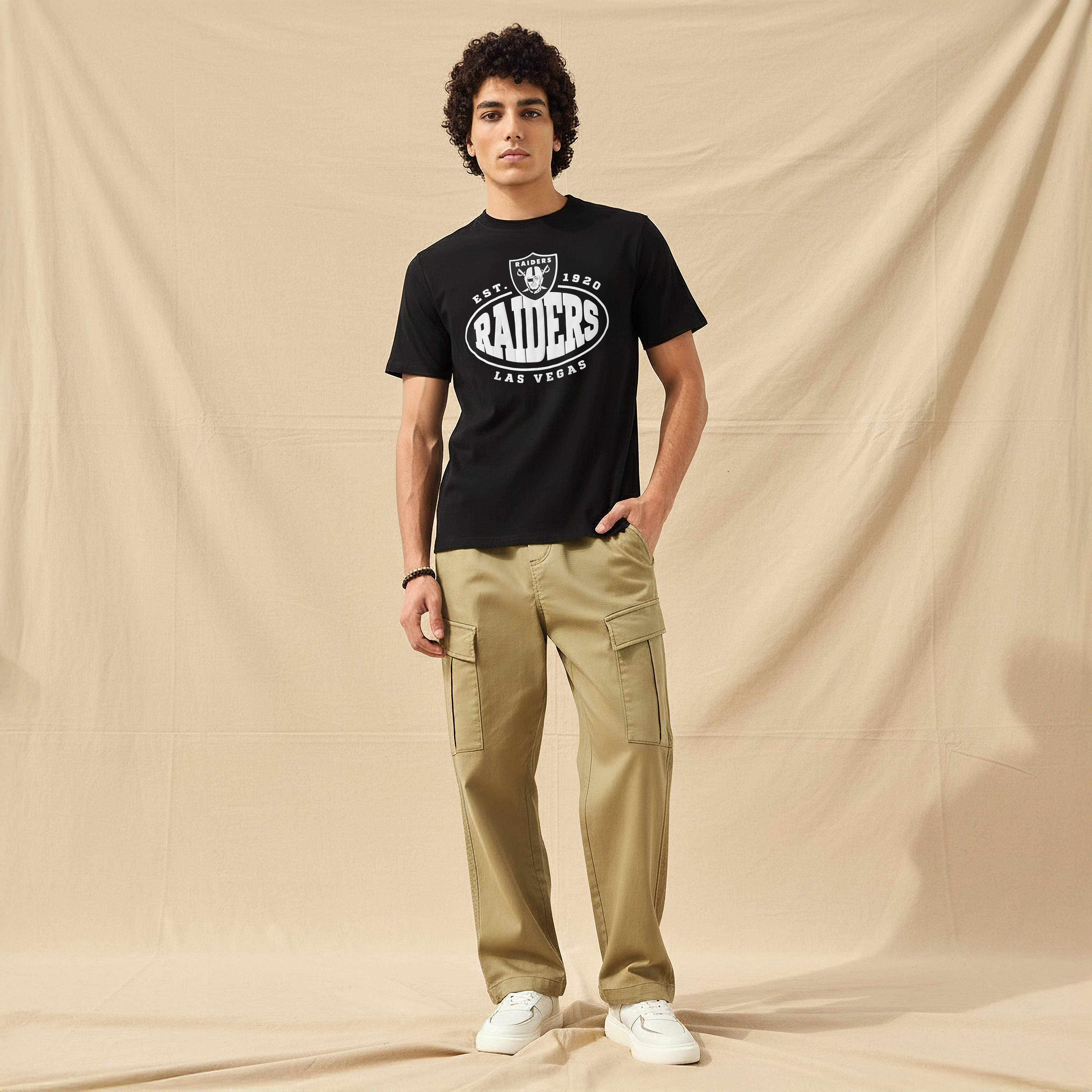 Las Vegas Raiders NFL Men Regular Fit Crew Neck Short Sleeves T-shirt-men-clothing-tshirtsandpolos-tshirts-image-2