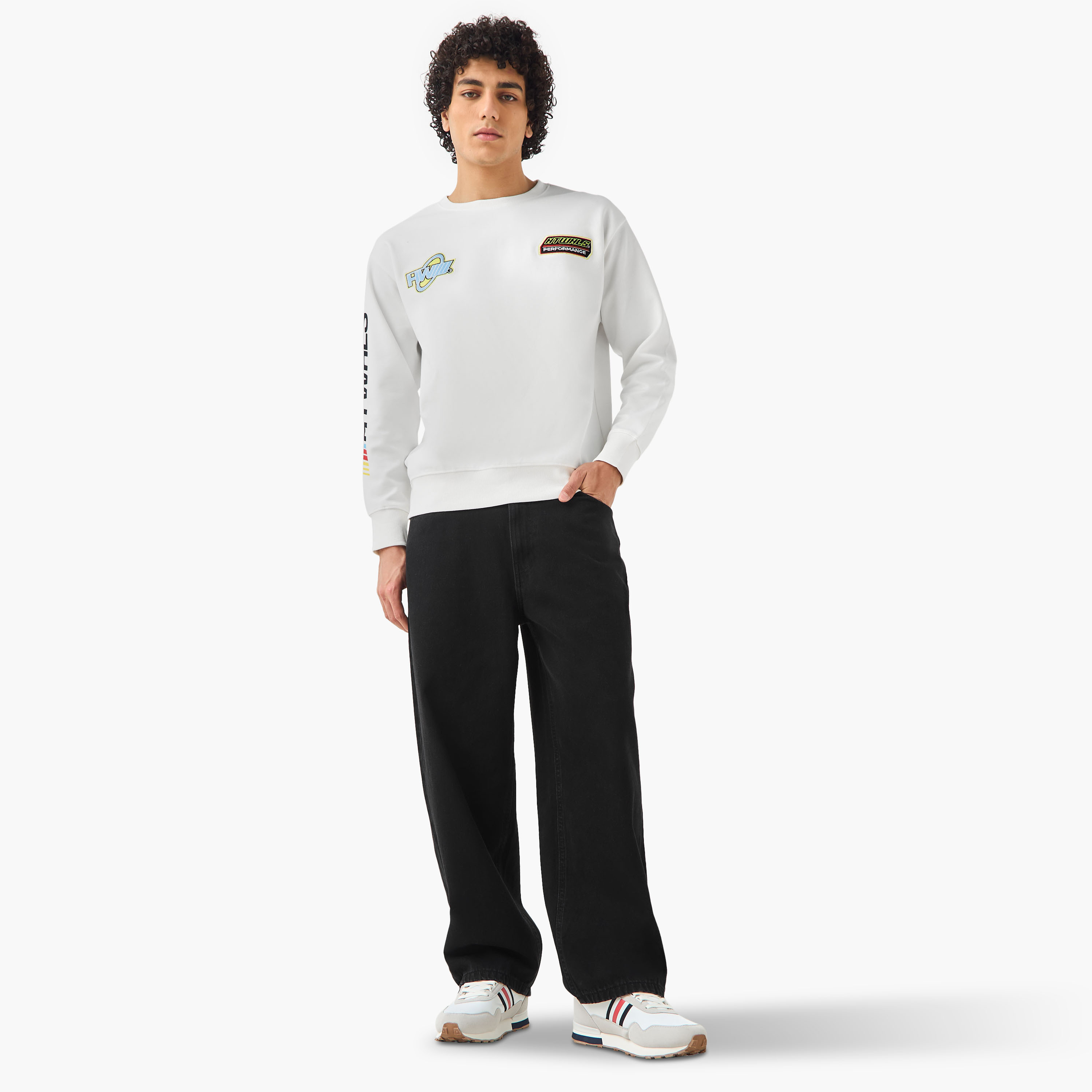 Hot Wheels Men Regular Fit Sweatshirt-men-winterwear-hoodiesandsweatshirts-image-4