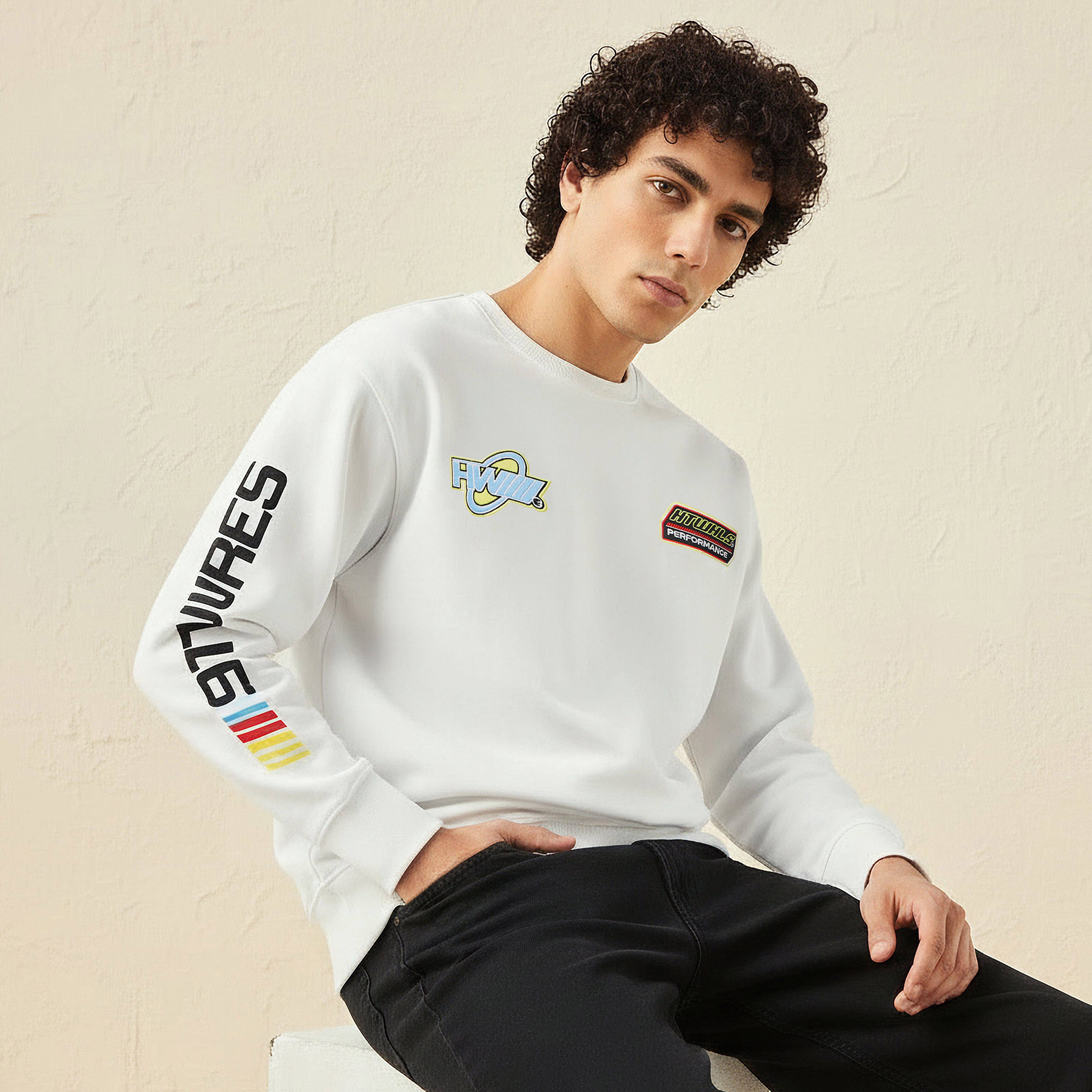 Hot Wheels Men Regular Fit Sweatshirt-men-winterwear-hoodiesandsweatshirts-image-1