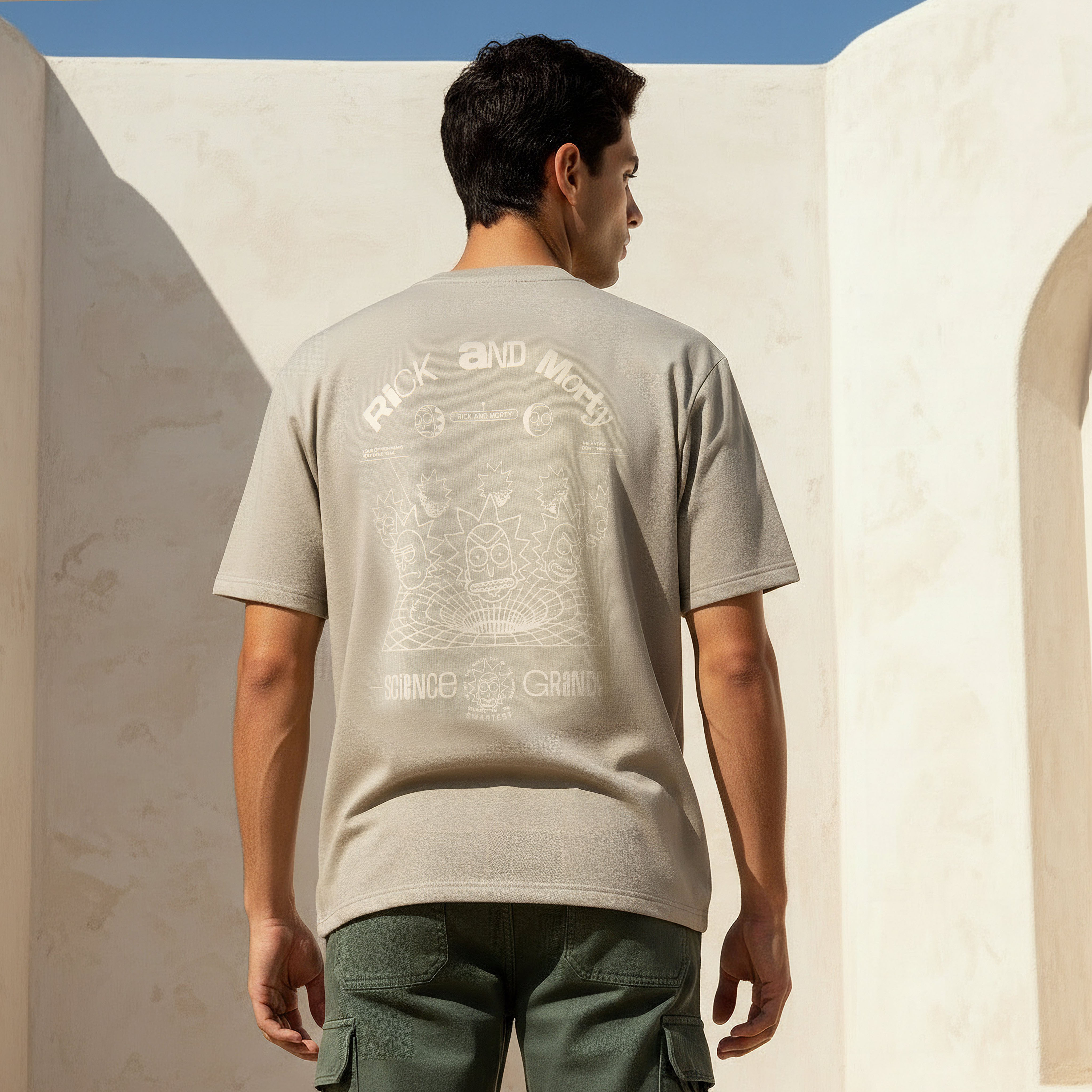 تي شيرت للرجال بطبعة ريك آند مورتي بأكمام قصيرة وياقة دائرية وقصة مريحة-men-clothing-tshirtsandpolos-tshirts-image-4