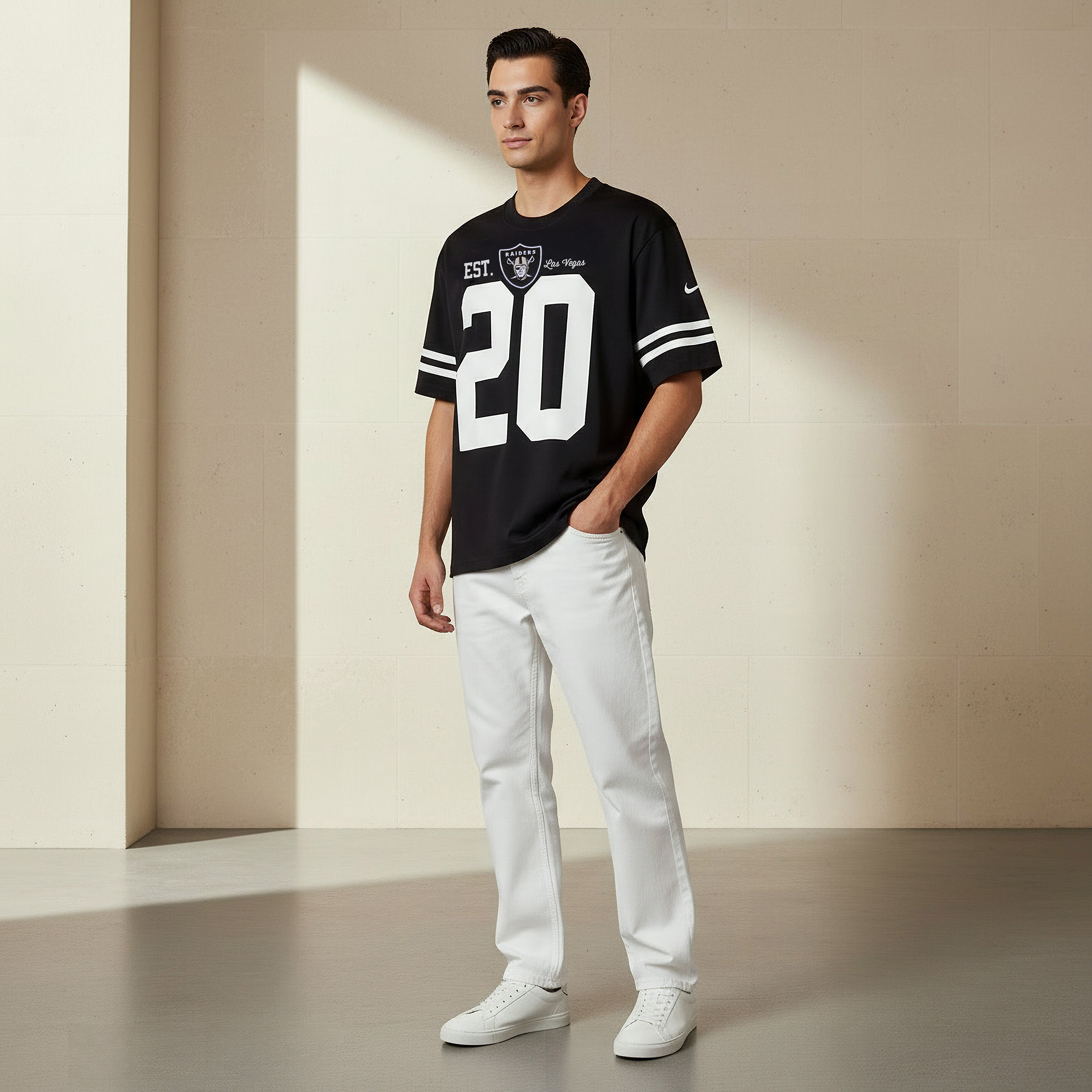 Las Vegas Raiders NFL Men Regular Fit Crew Neck Short Sleeves T-shirt-men-clothing-tshirtsandpolos-tshirts-image-2