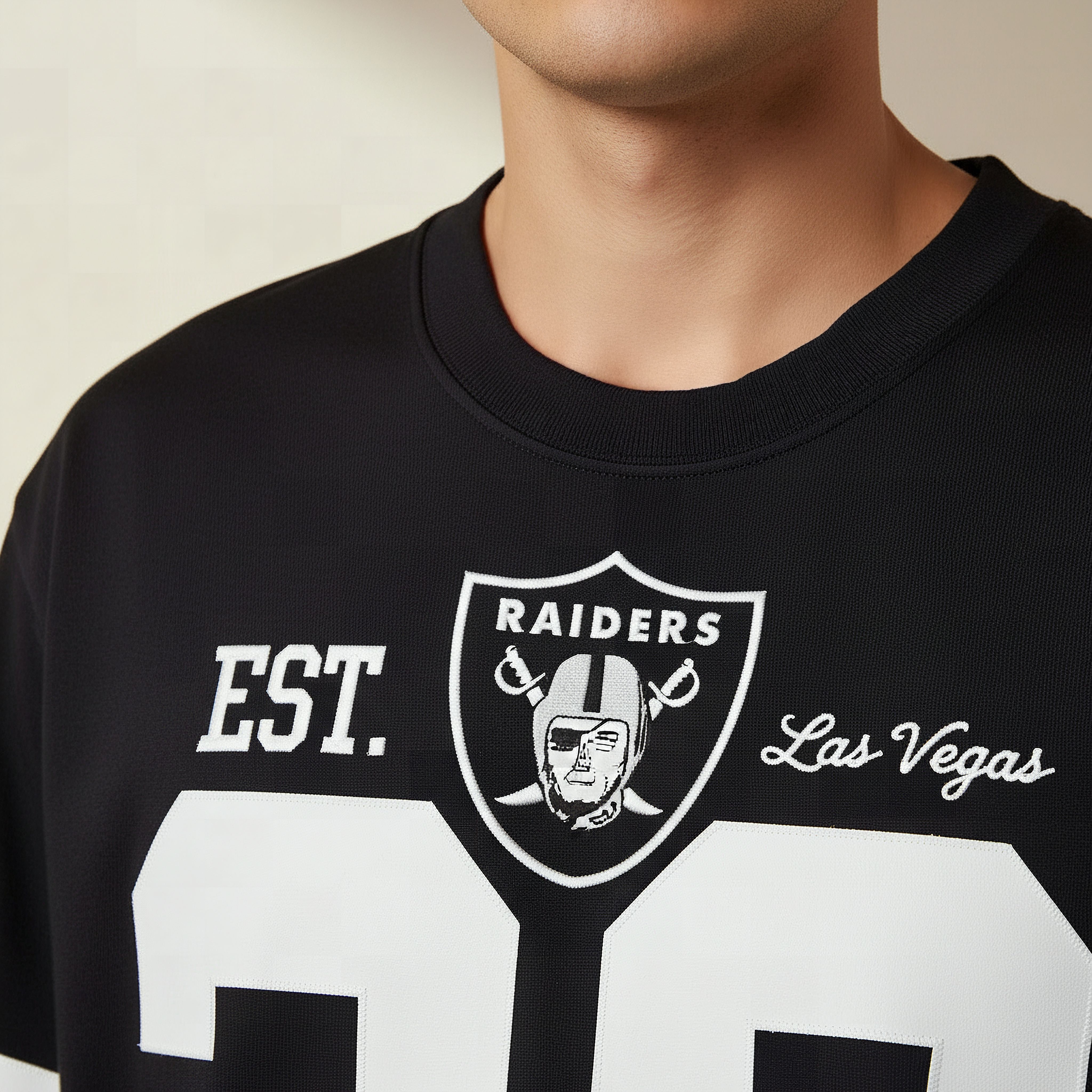 Las Vegas Raiders NFL Men Regular Fit Crew Neck Short Sleeves T-shirt-men-clothing-tshirtsandpolos-tshirts-image-4