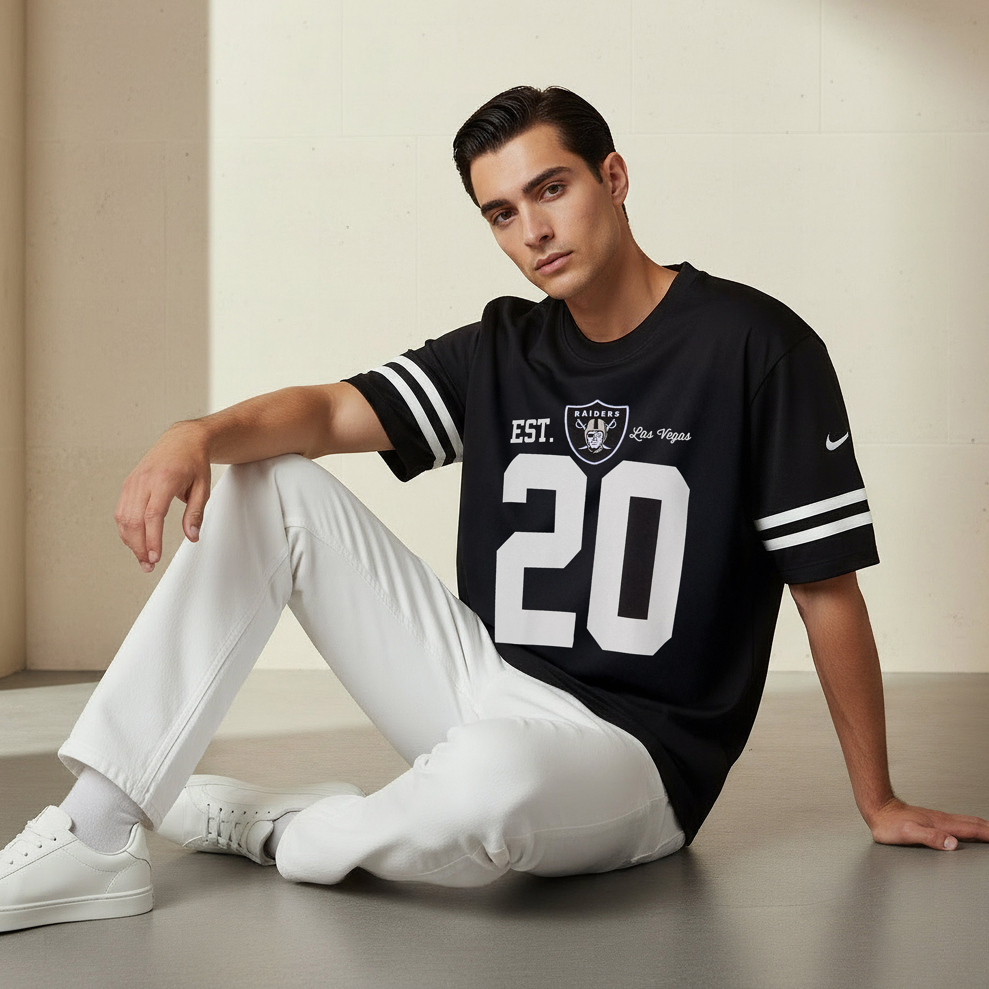 Las Vegas Raiders NFL Men Regular Fit Crew Neck Short Sleeves T-shirt-men-clothing-tshirtsandpolos-tshirts-image-5