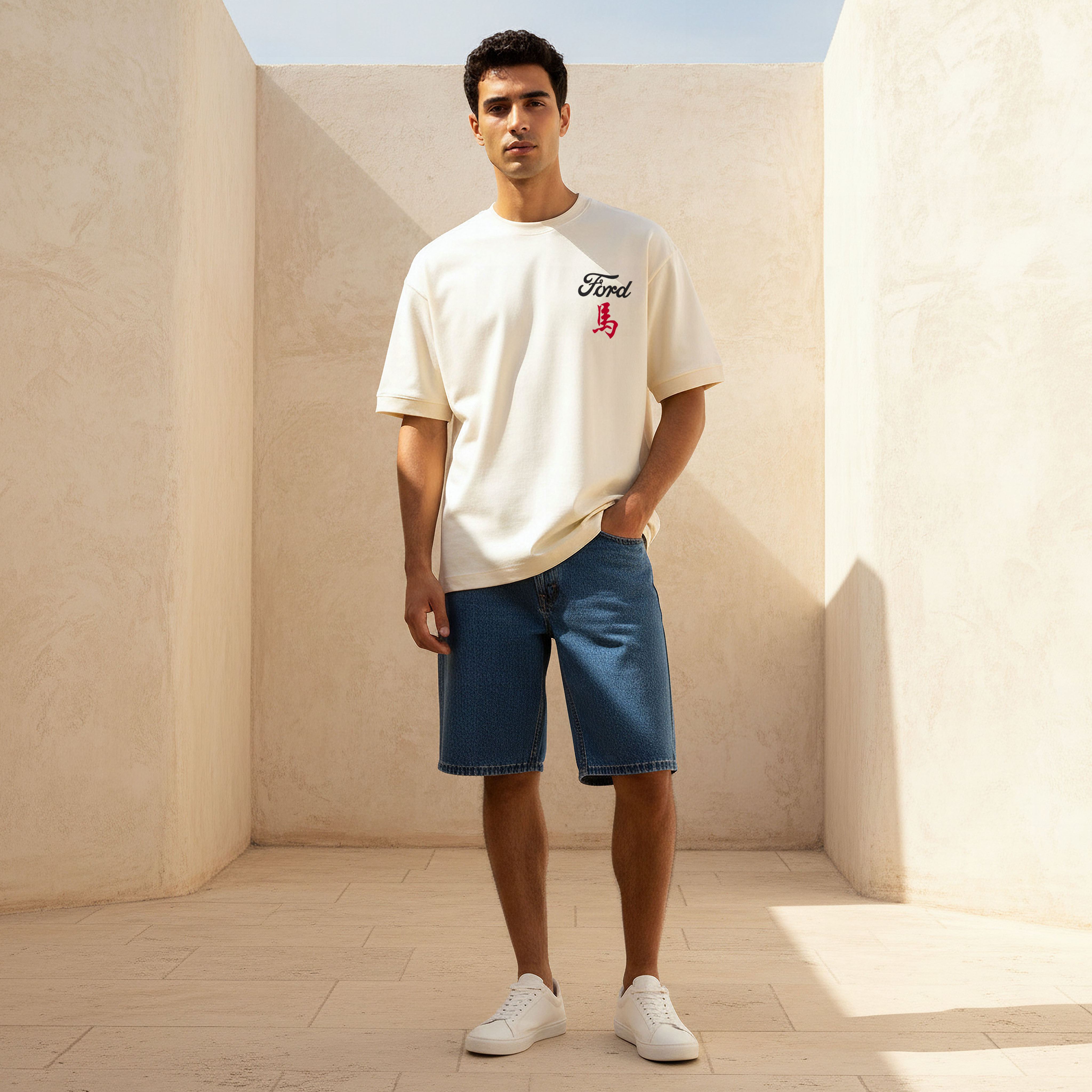 Men Regular Fit Crew Neck Short Sleeve Ford Print T-shirt-PROMO_SP_AE_RGCC_BUY2FOR109_040325-image-2