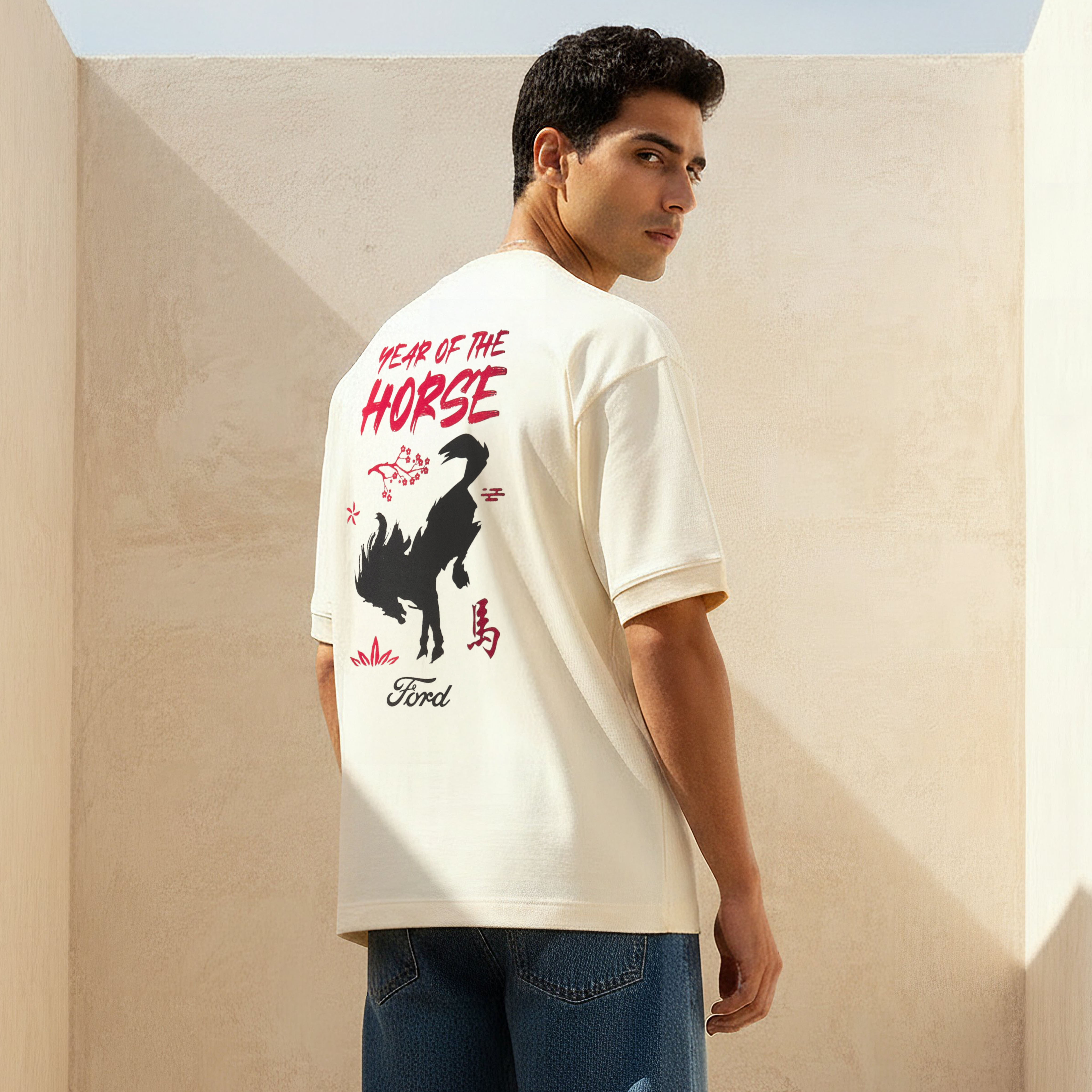 Men Regular Fit Crew Neck Short Sleeve Ford Print T-shirt-PROMO_SP_AE_RGCC_BUY2FOR109_040325-image-3