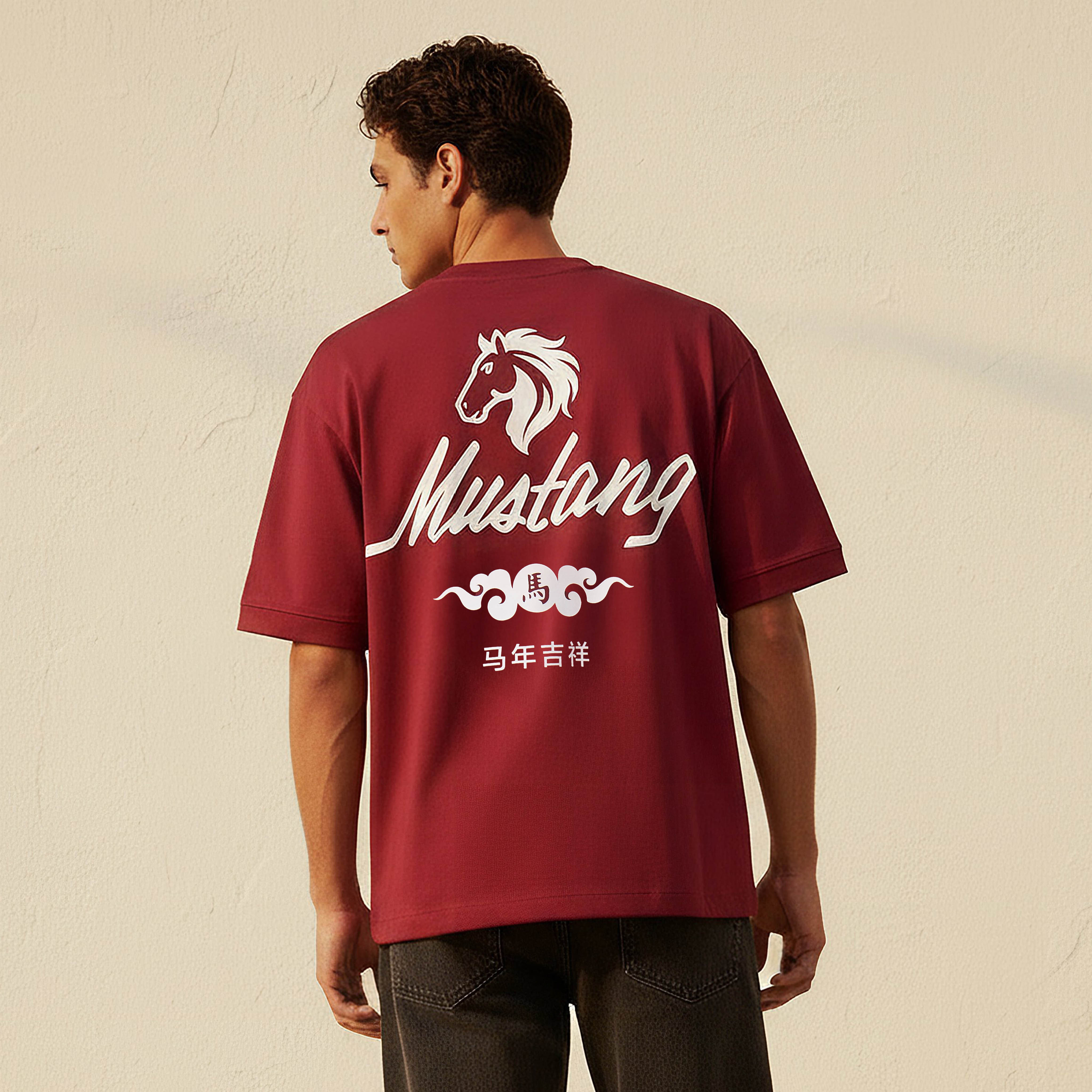 Men Regular Fit Crew Neck Short Sleeve Mustang Print T-shirt-PROMO_SP_KW_RGCC_BUY2FOR9_040325-image-4