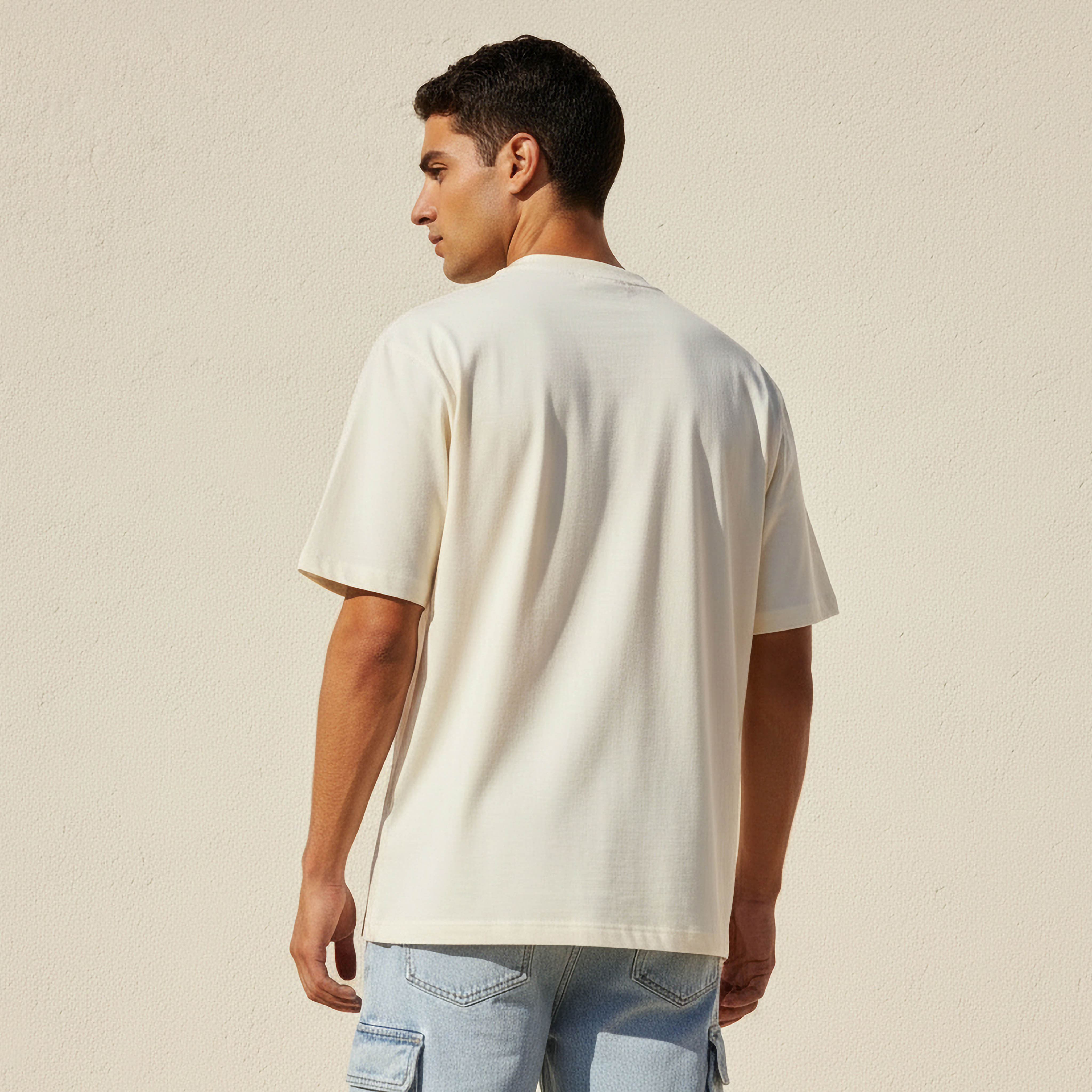 Men Regular Fit Crew Neck Short Sleeve SmileyWorld Print T-shirt-men-clothing-tshirtsandpolos-tshirts-image-4