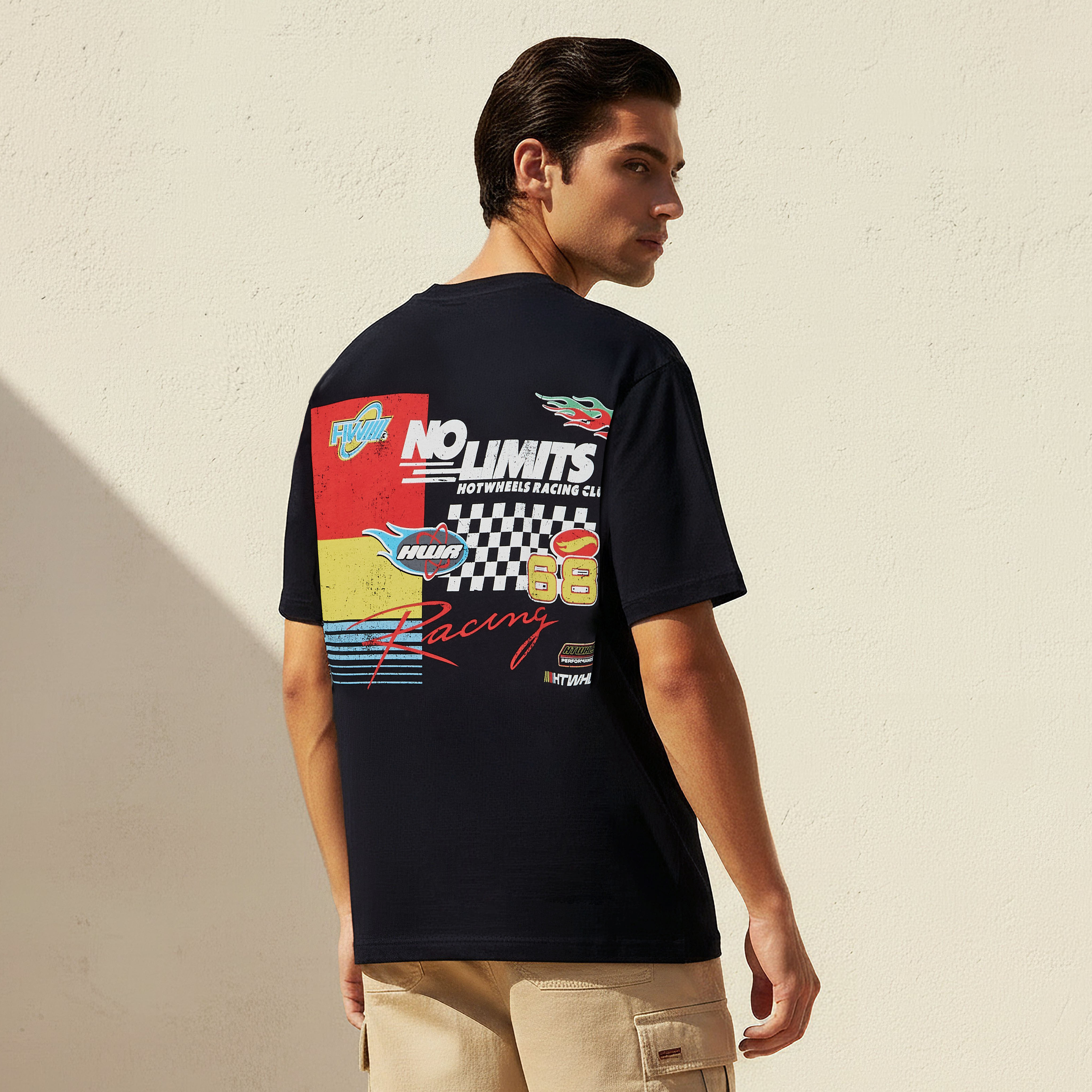 Men Regular Fit Crew Neck Short Sleeves Hot Wheels Print T-shirt-PROMO_SP_QAT_1_BUY2FORQAR59_130625-image-1