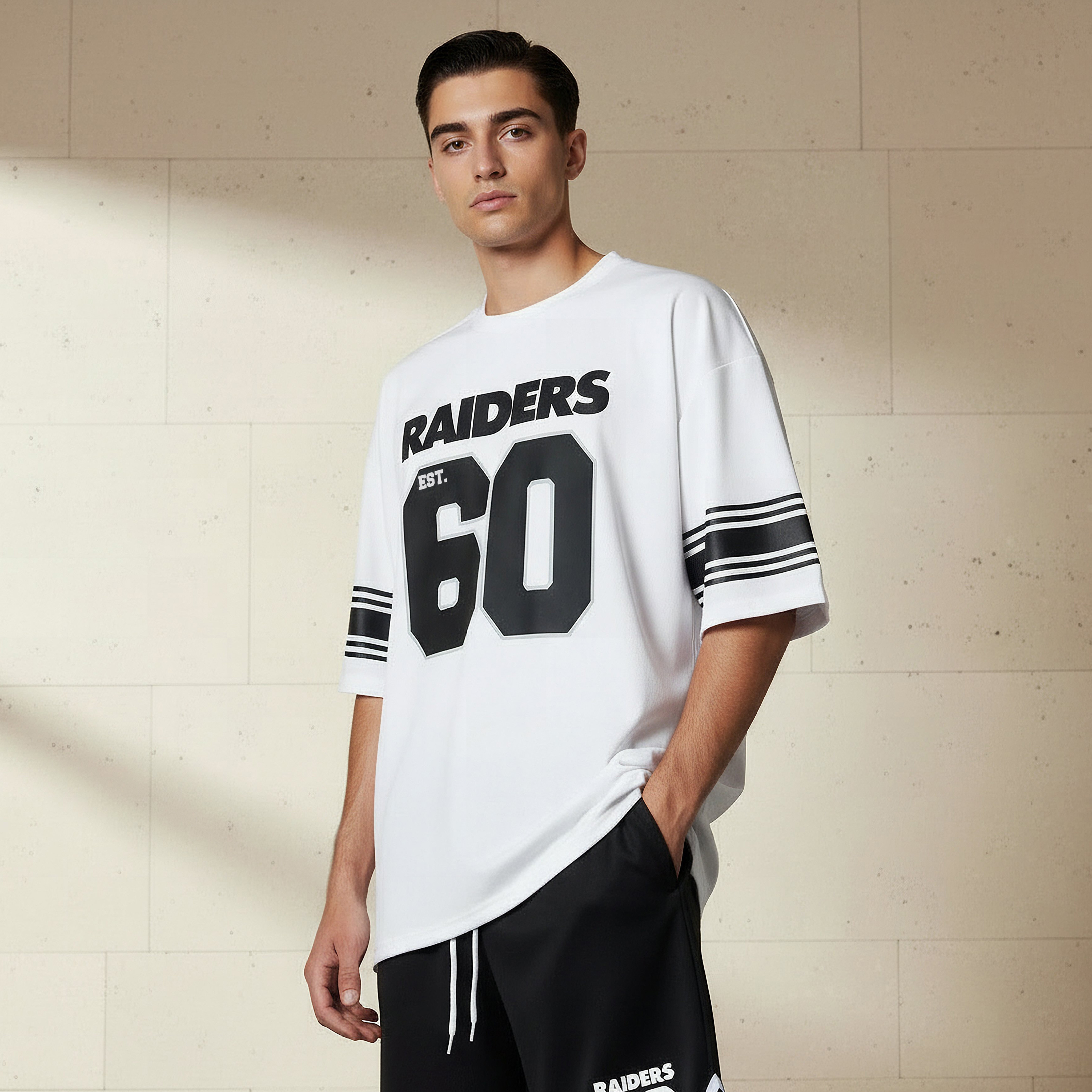 Men Relaxed Fit Round Neck Short Sleeves Green Bay Packers Print T-shirt-men-clothing-coordsets-image-6