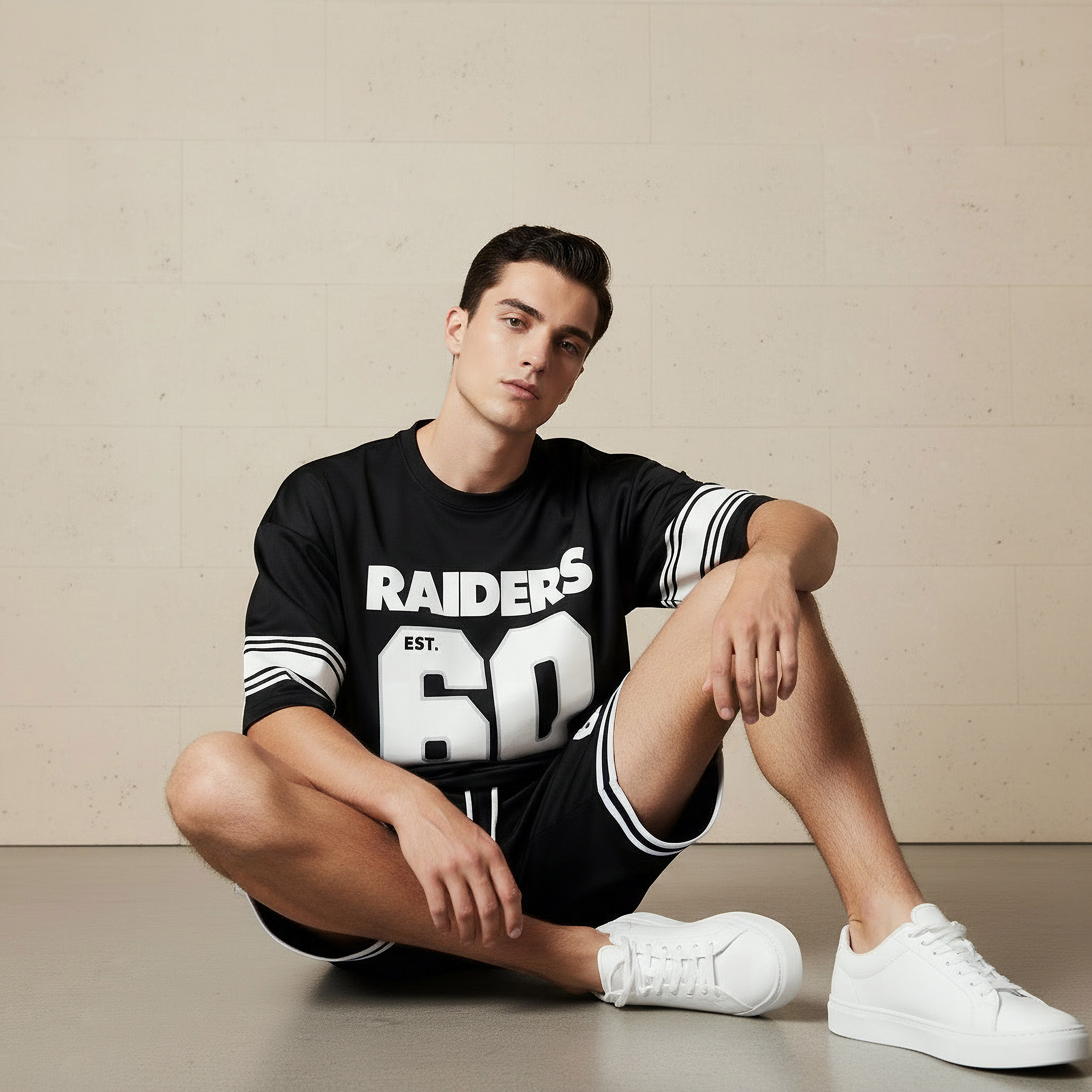 Men Relaxed Fit Round Neck Short Sleeves Green Bay Packers Print T-shirt-men-clothing-coordsets-image-5
