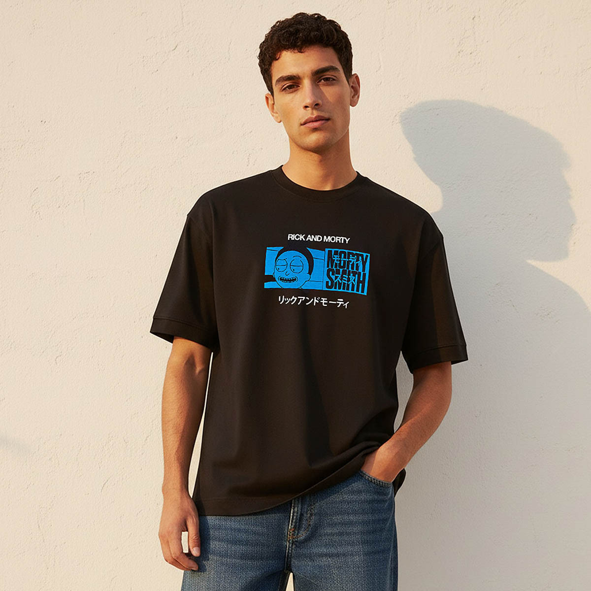 Morty Smith Regular Fit Crew Neck Short Sleeves Printed T-shirt-men-clothing-tshirtsandpolos-tshirts-image-1