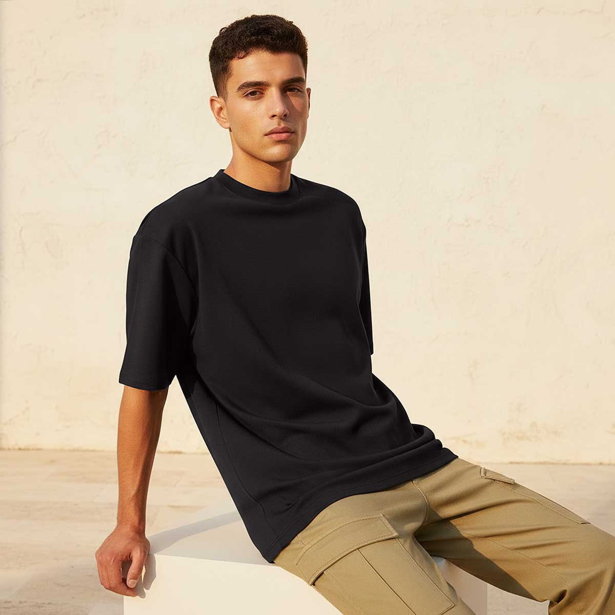 تيشيرت بياقة دائرية وأكمام قصيرة بقصة عادية من باريس سان جيرمان-men-clothing-tshirtsandpolos-tshirts-image-5