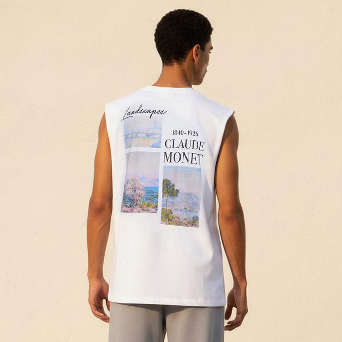 Claude Monet Men Regular Fit Crew Neck Sleeveless T-shirt-men-clothing-tshirtsandpolos-tshirts-image-4