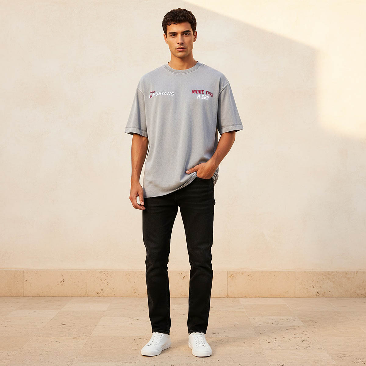 Ford Mustang Men Regular Fit Crew Neck Short Sleeves T-shirt-men-clothing-tshirtsandpolos-tshirts-image-3