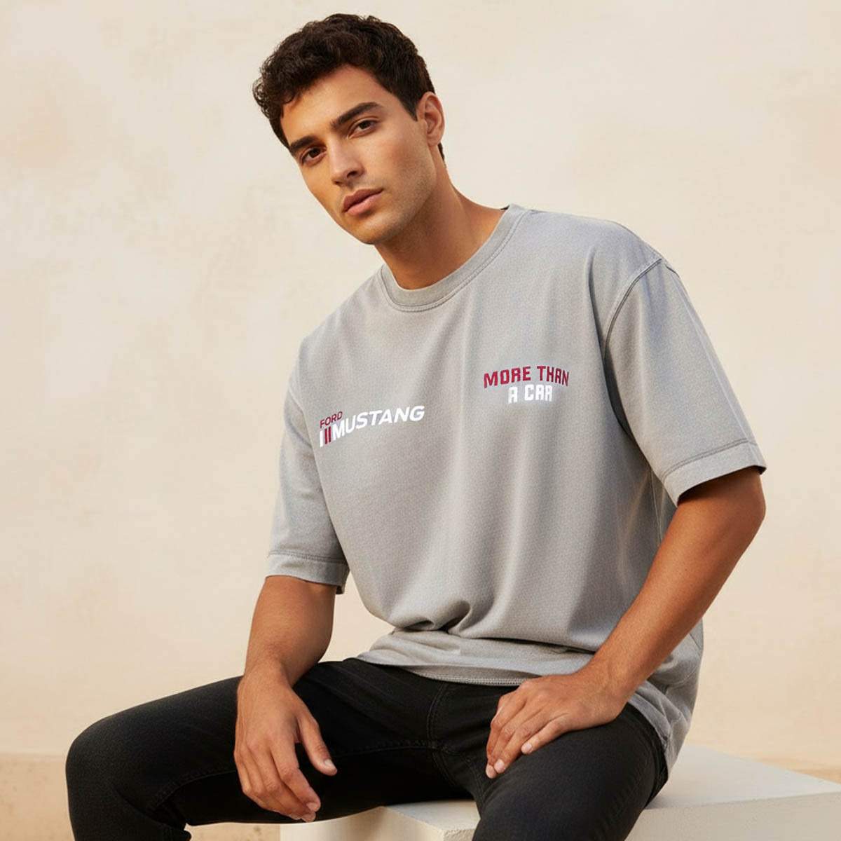 Ford Mustang Men Regular Fit Crew Neck Short Sleeves T-shirt-men-clothing-tshirtsandpolos-tshirts-image-5